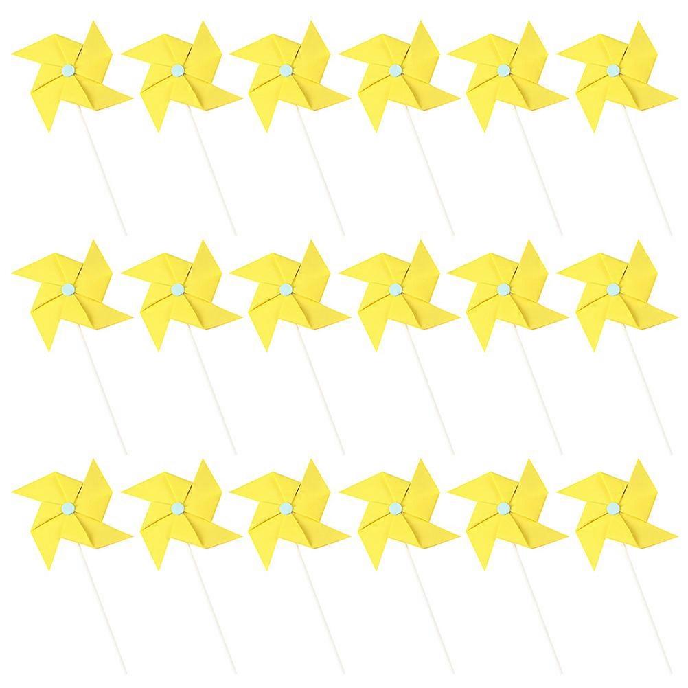 Windmill Cake Toppers for Decor 18Pcs Plastic Assorted Color Picks