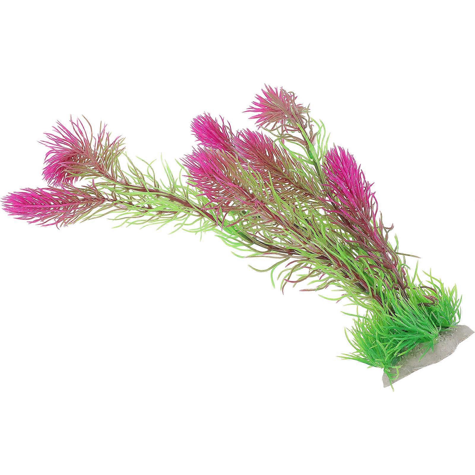 Aquarium Decor Plastic Artificial Water Grass for Fish Tank 5Pcs