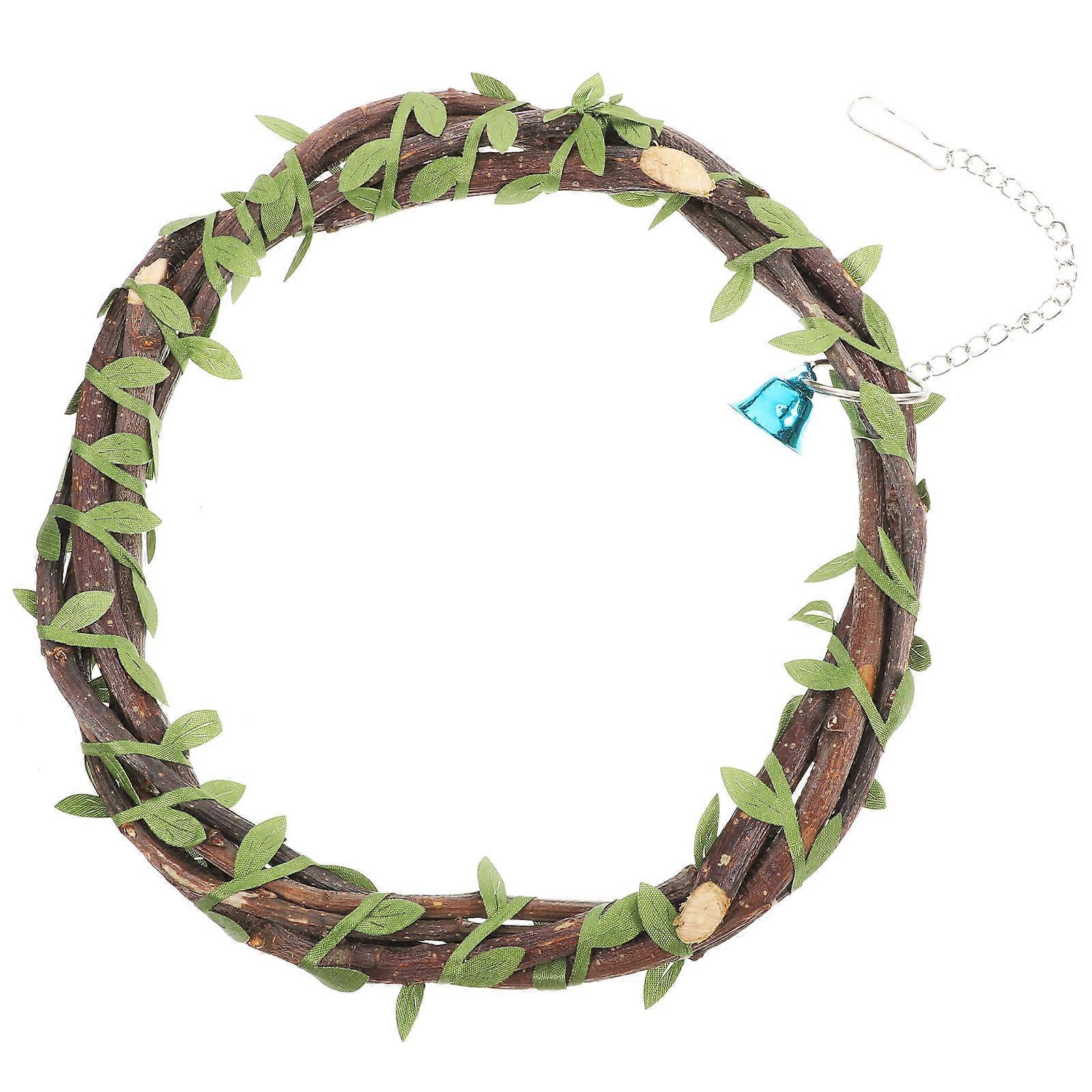 Climbing Bird Stand Rattan Bird Swing for Parrot 2Pcs Plaything