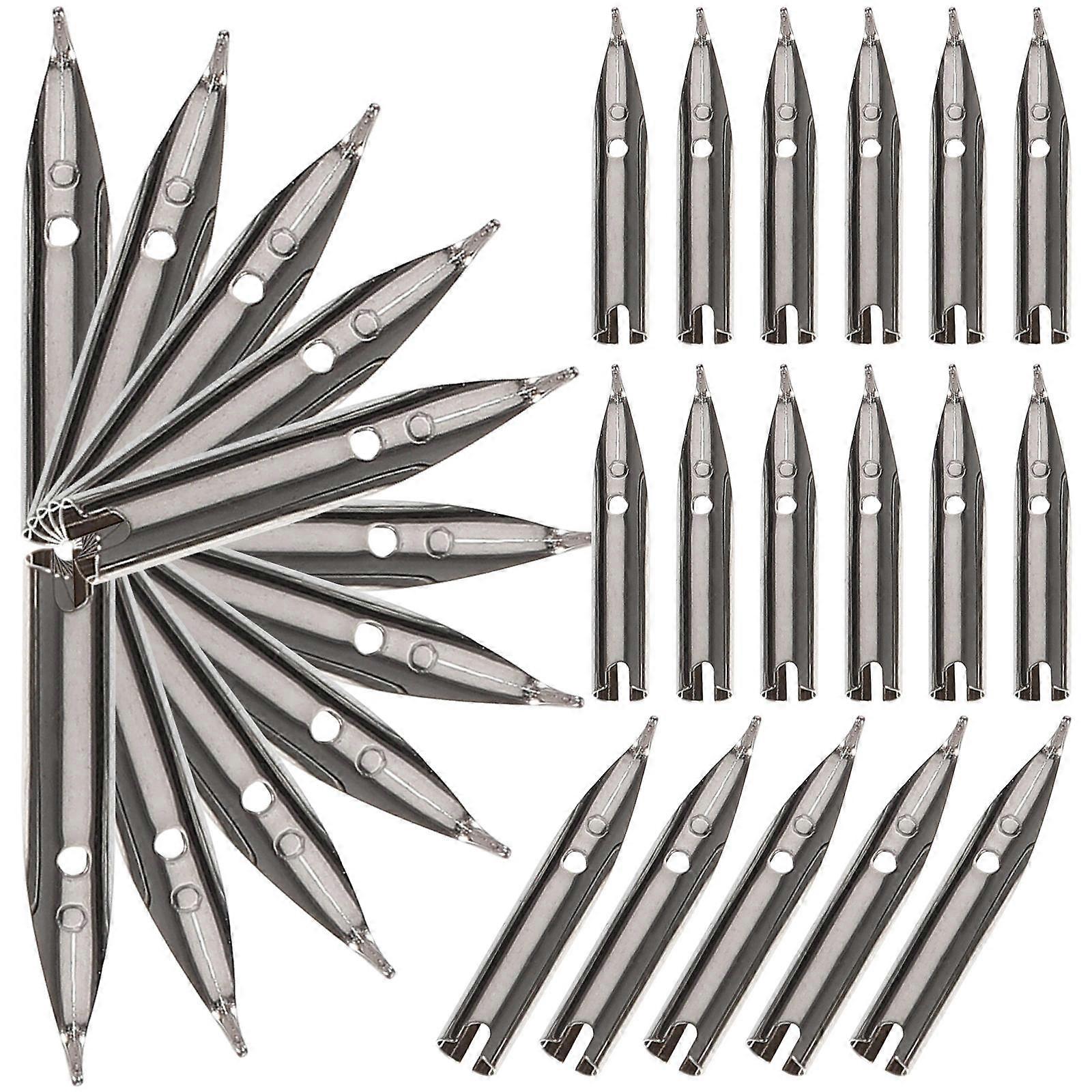 Calligraphy Fountain Pen Nibs for Students 20Pcs Pen Replacement