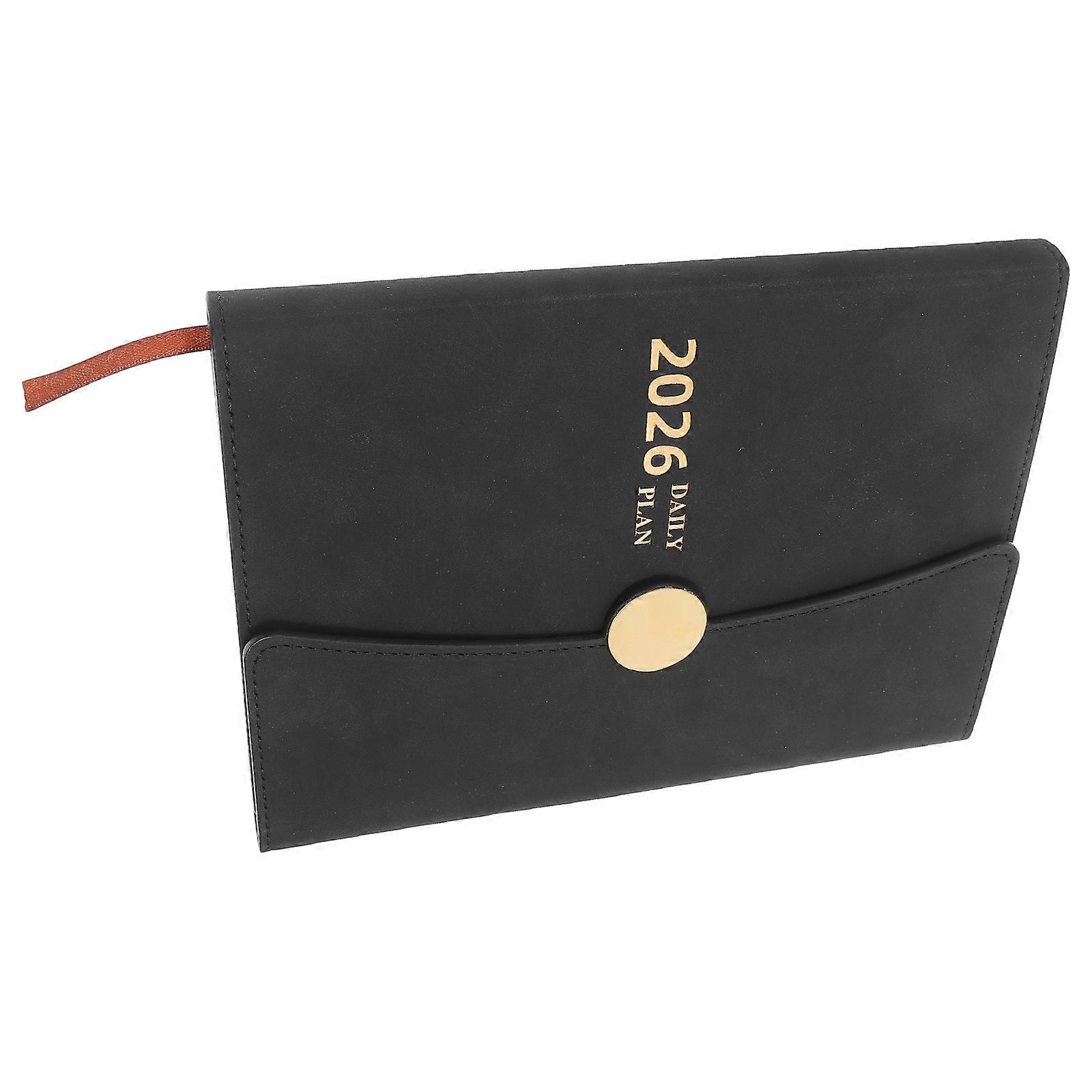 Appointment Book Journal for Work Planner with PU Cover 2Pcs for Daily Use