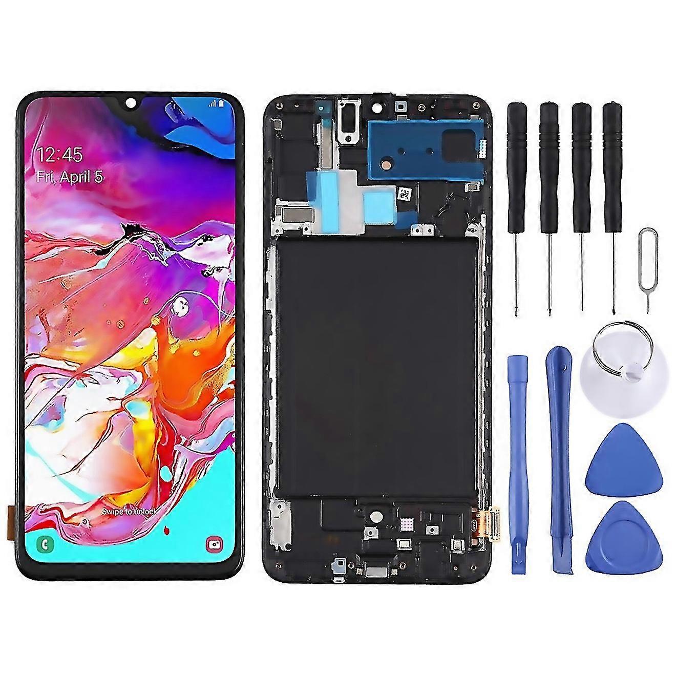 For New Tft Lcd Screen For Galaxy A70 Digitizer Full Assembly With Frame Not Supporting Fingerprint