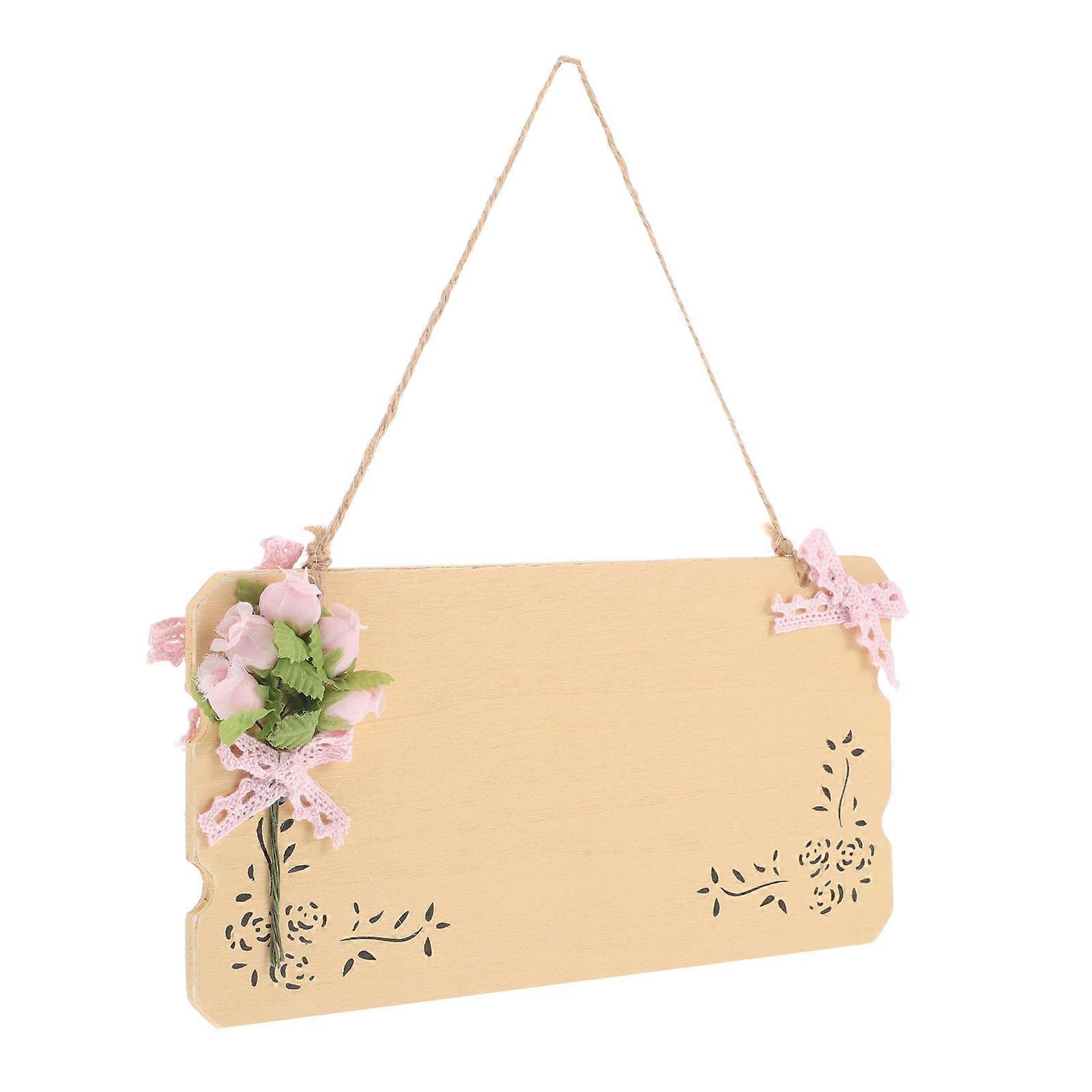 Unfinished Blank Wooden Open Closed Sign For Business And Commercial Use 4Pcs Light Brown DIY Project Ideal