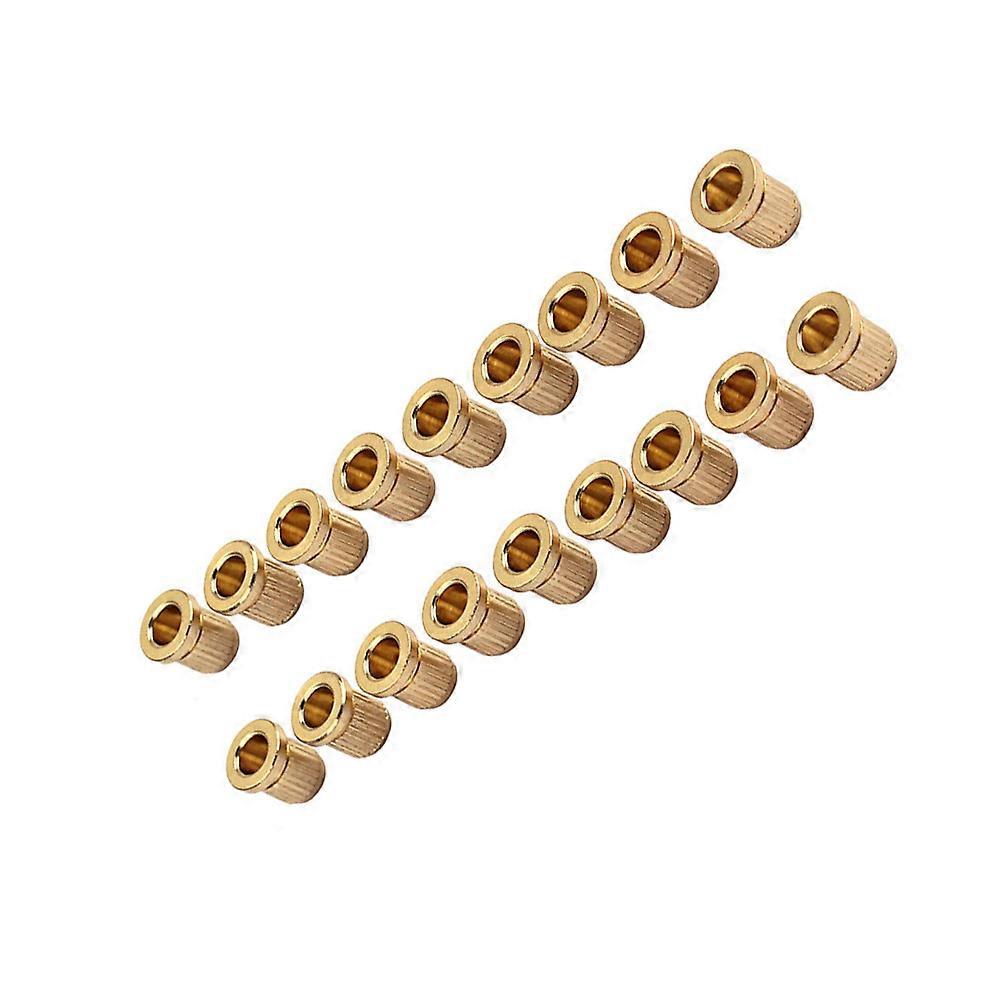 Ferrules for Electric Guitar Strings 18 Pcs Golden Replace Old Parts Amateur Players Enhance Playability