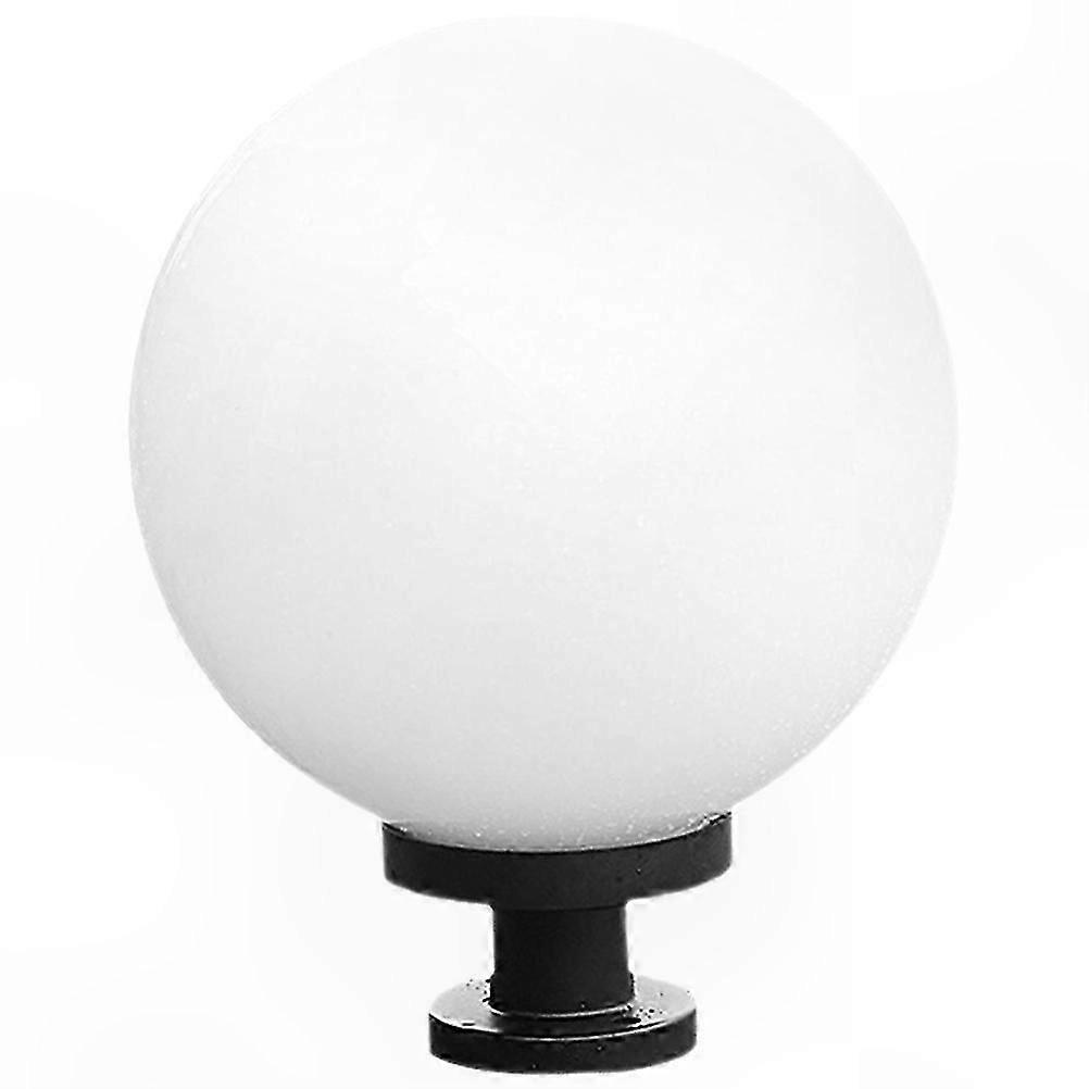 Outdoor Post Lighting Fixture with Square Base for Yard Use, White, 1-Pack