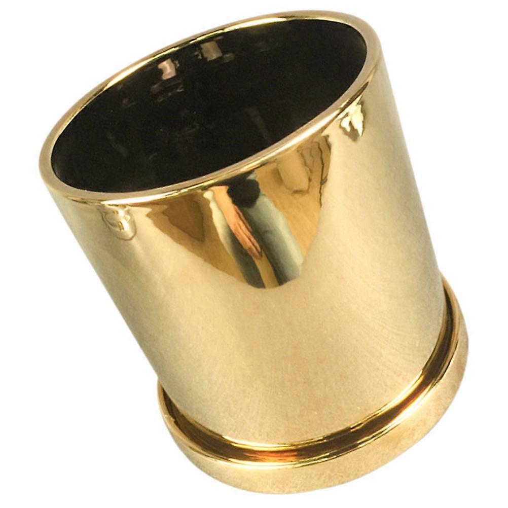 Decorative Ceramic Vase Golden Flower Vase for Table Use 2Pcs Set