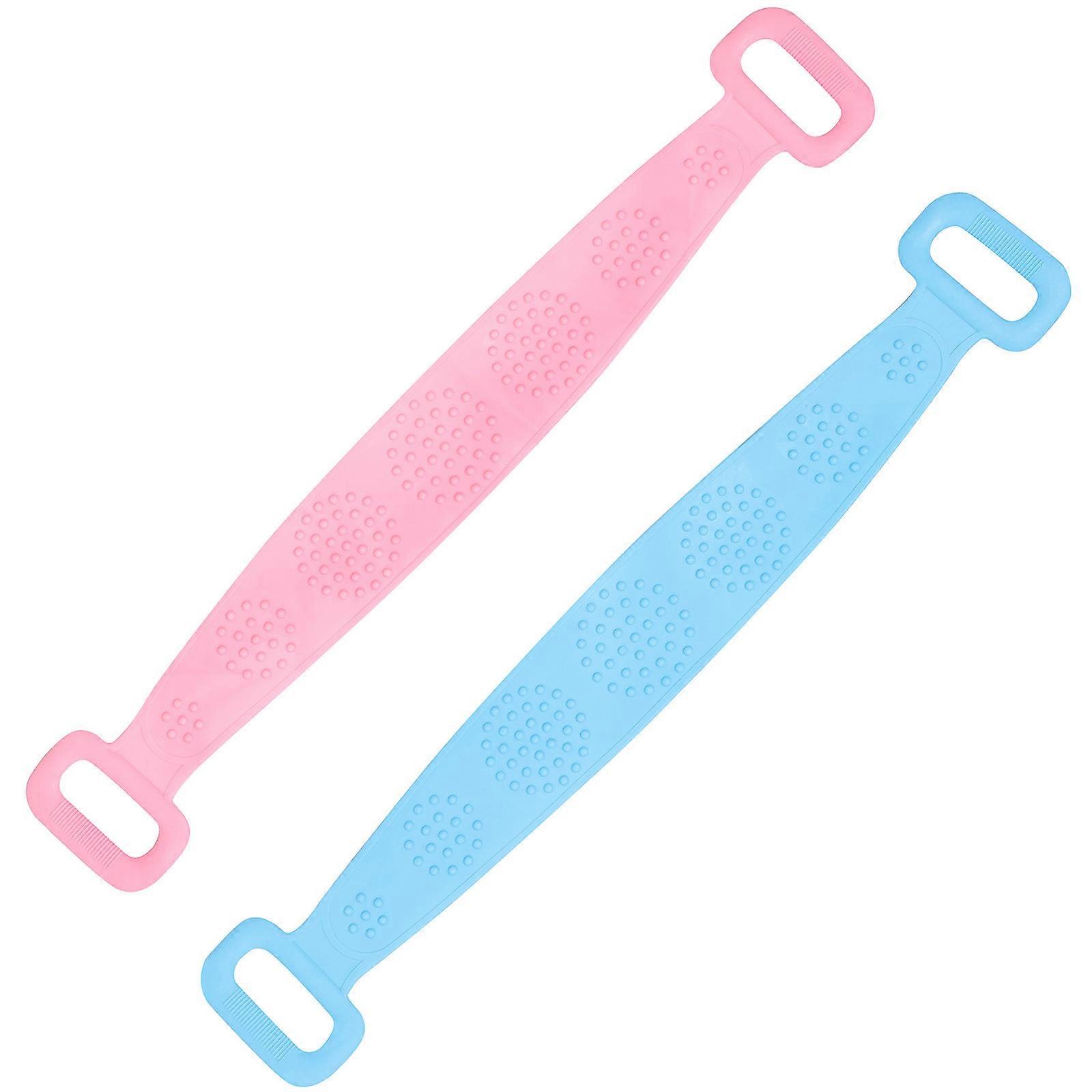 Silicone Back Scrubber Long Bath Towel for Shower Exfoliating 4Pcs