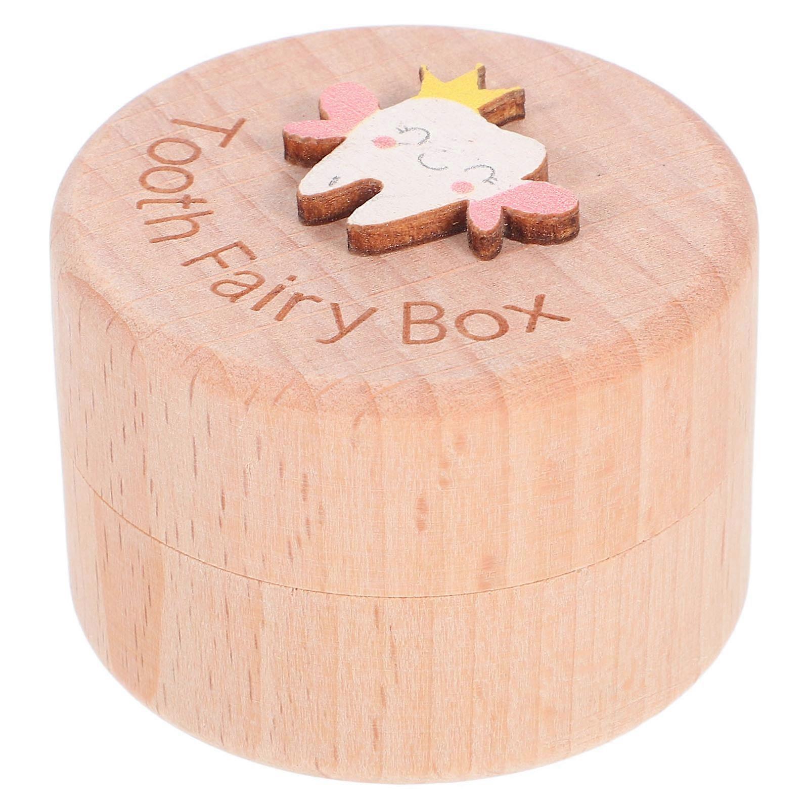 Children Tooth Keepsake Box for Storage 5Pcs Wooden Organizer Set