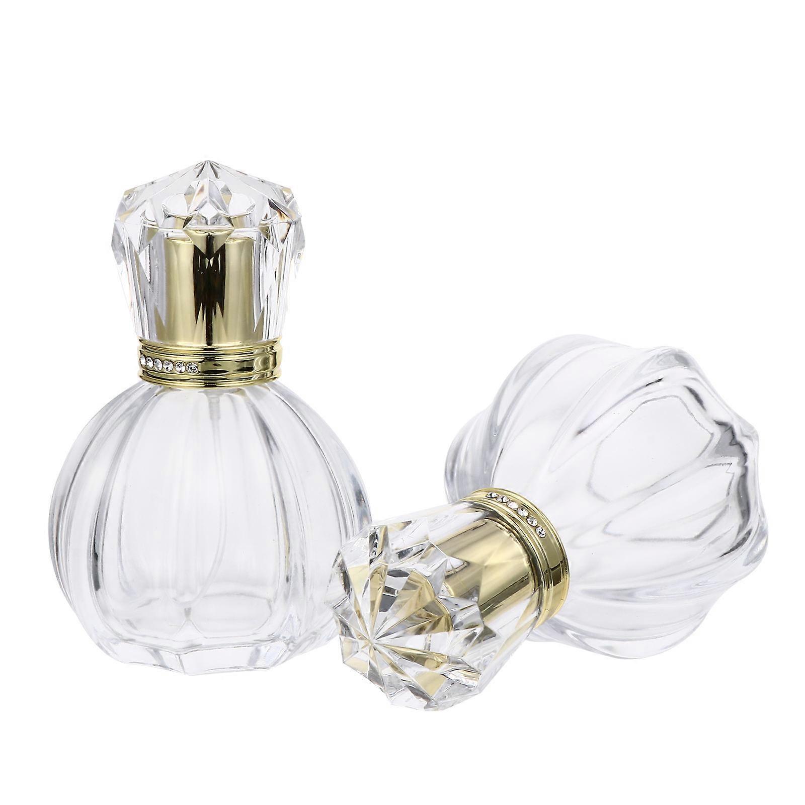 Mini Perfume Bottle Glass Spray Bottles for Storage 4Pcs Set
