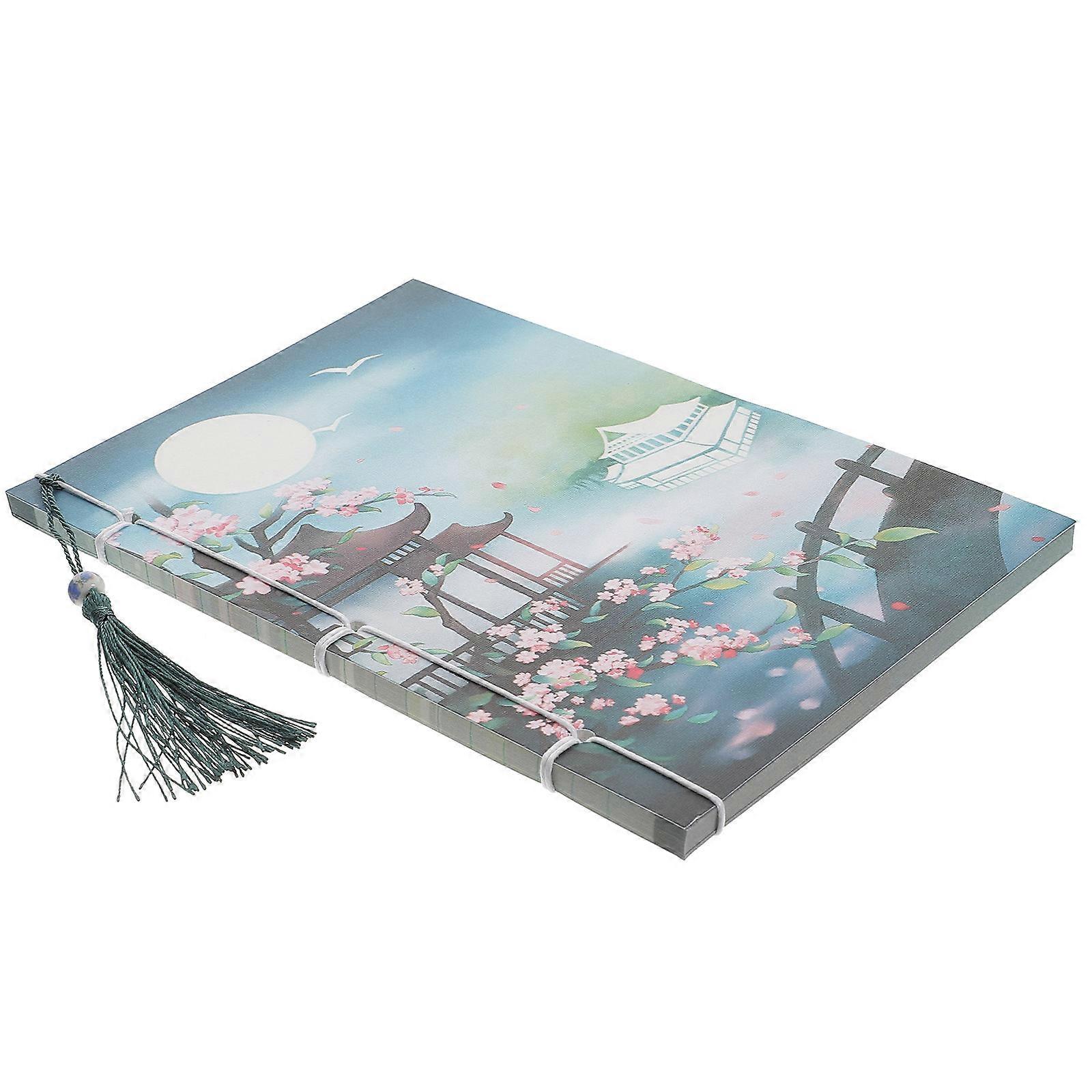 Landscape Pattern A5 Note Book for Office Writing 4Pcs Lined Notebook Set