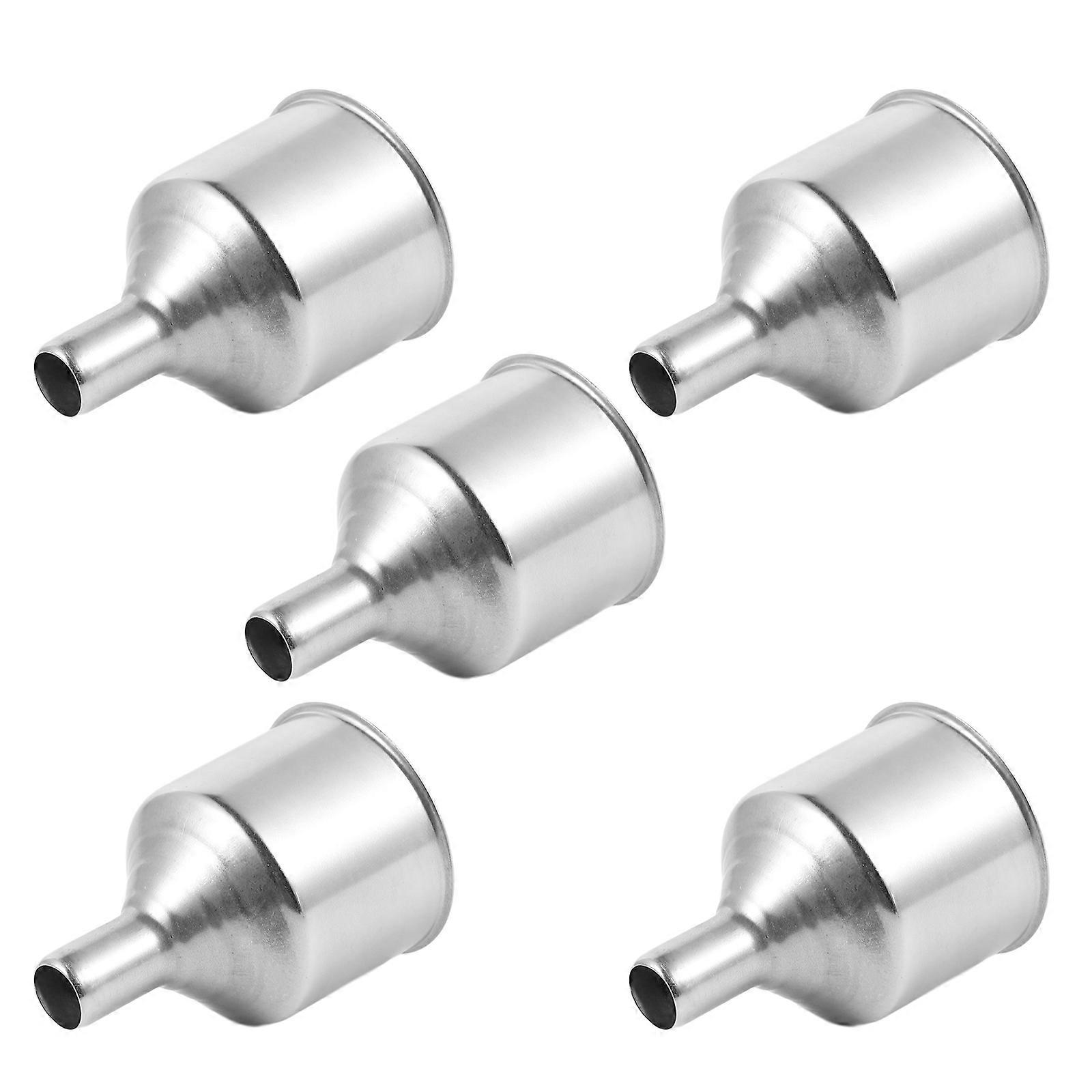 Practical Oil Transferring Funnel for Home Use 5Pcs Stainless Steel