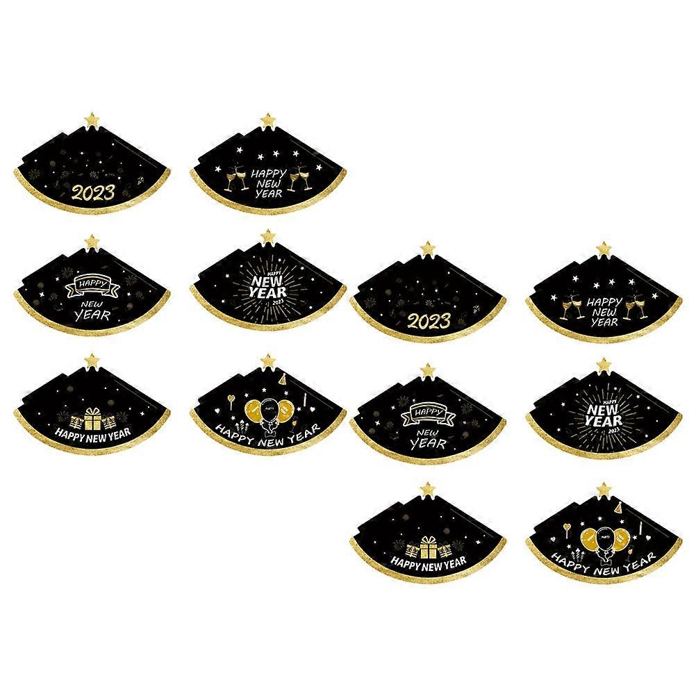 New Year Party Supplies Paper Cone Hats for Festive Occasions 48Pcs