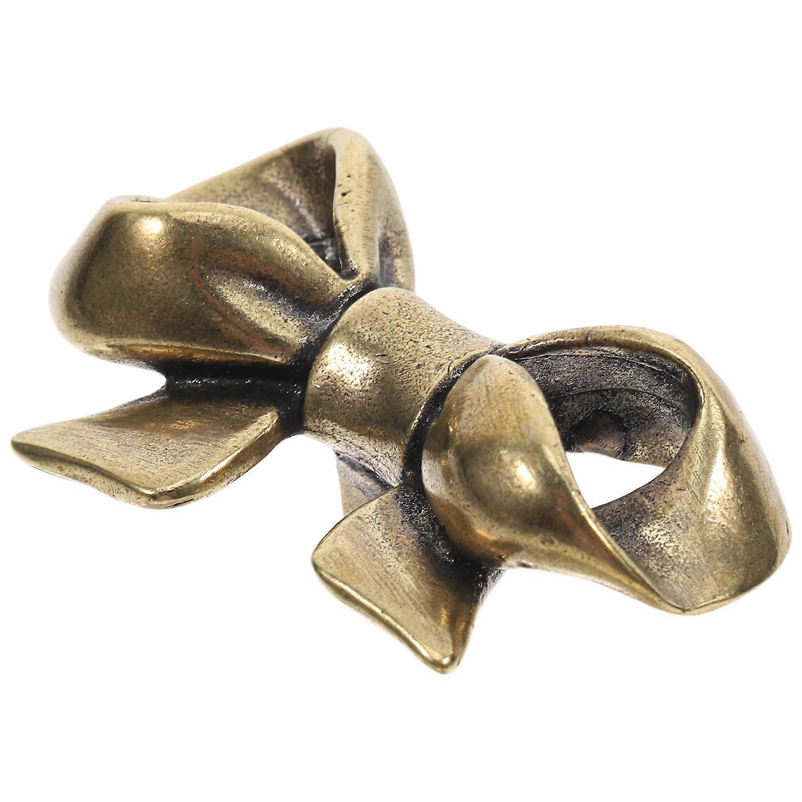 Decorative Brass Bow Cabinet Knobs for Home Use 2Pcs Bow Dresser Handles