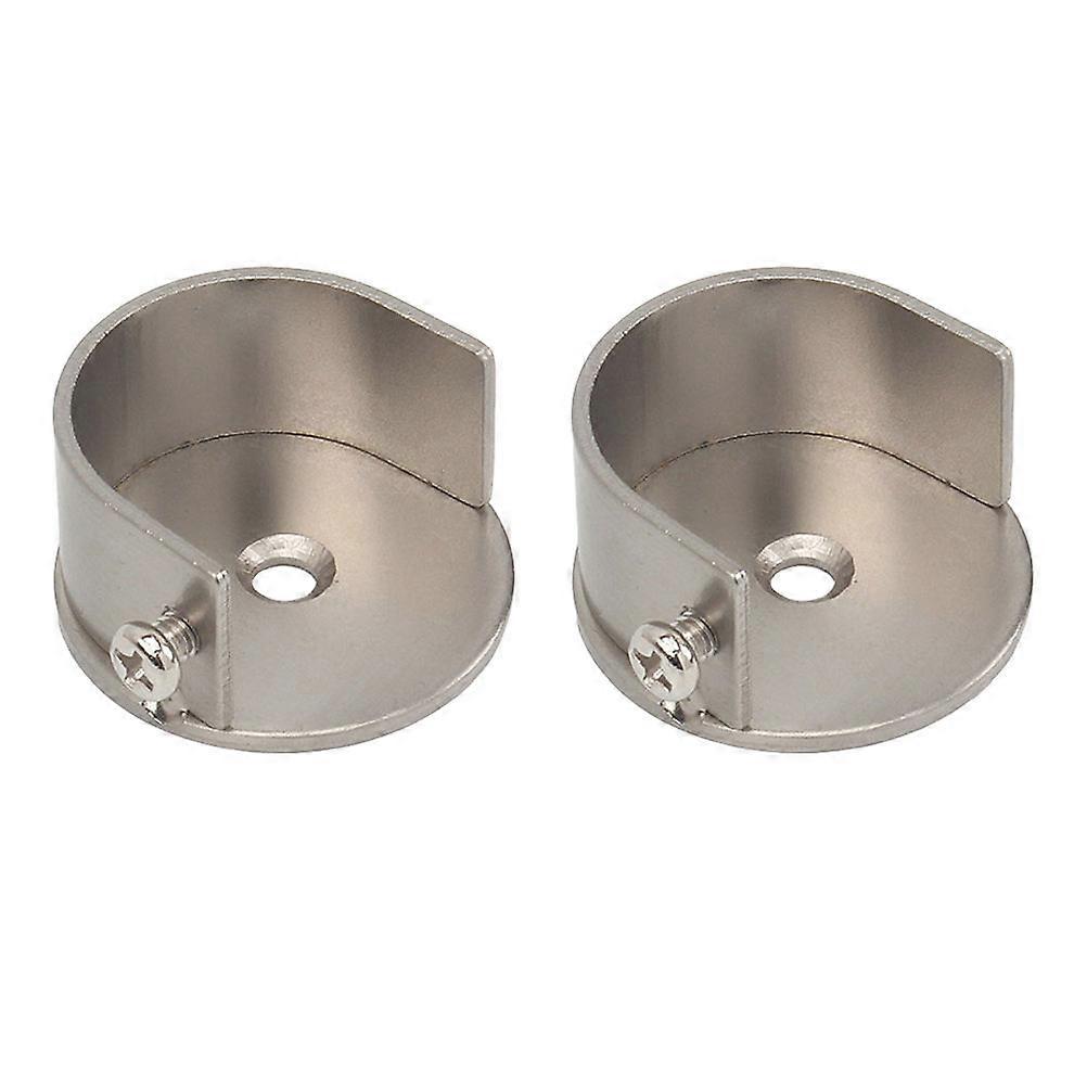 Curtain Rod Bracket Silver for Supporting 4Pcs Drapery Brackets Set
