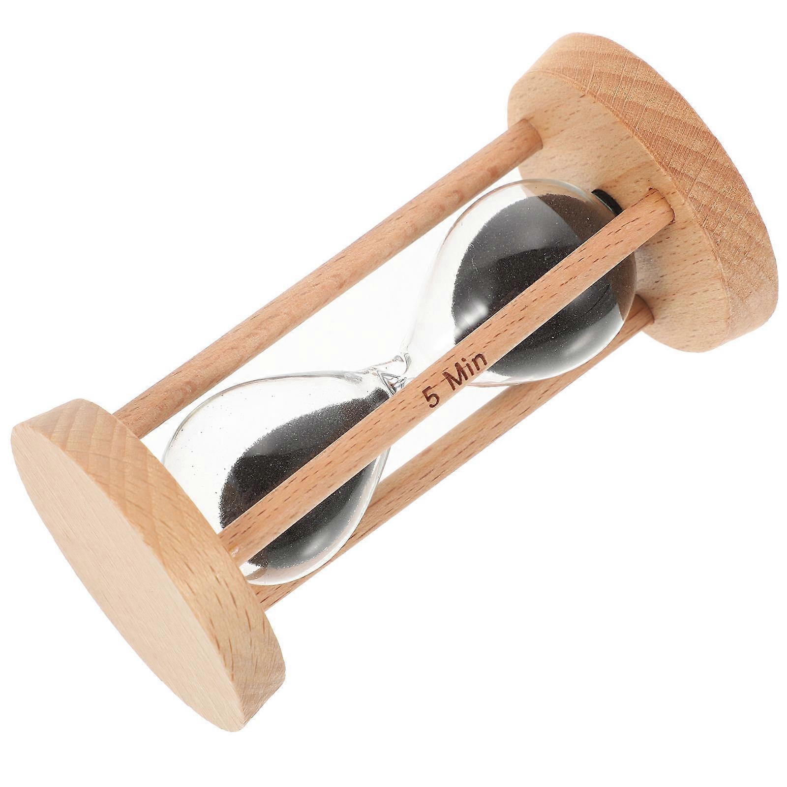 Black Kitchen Sand Timer Hourglass for Multi-Function 5Pcs