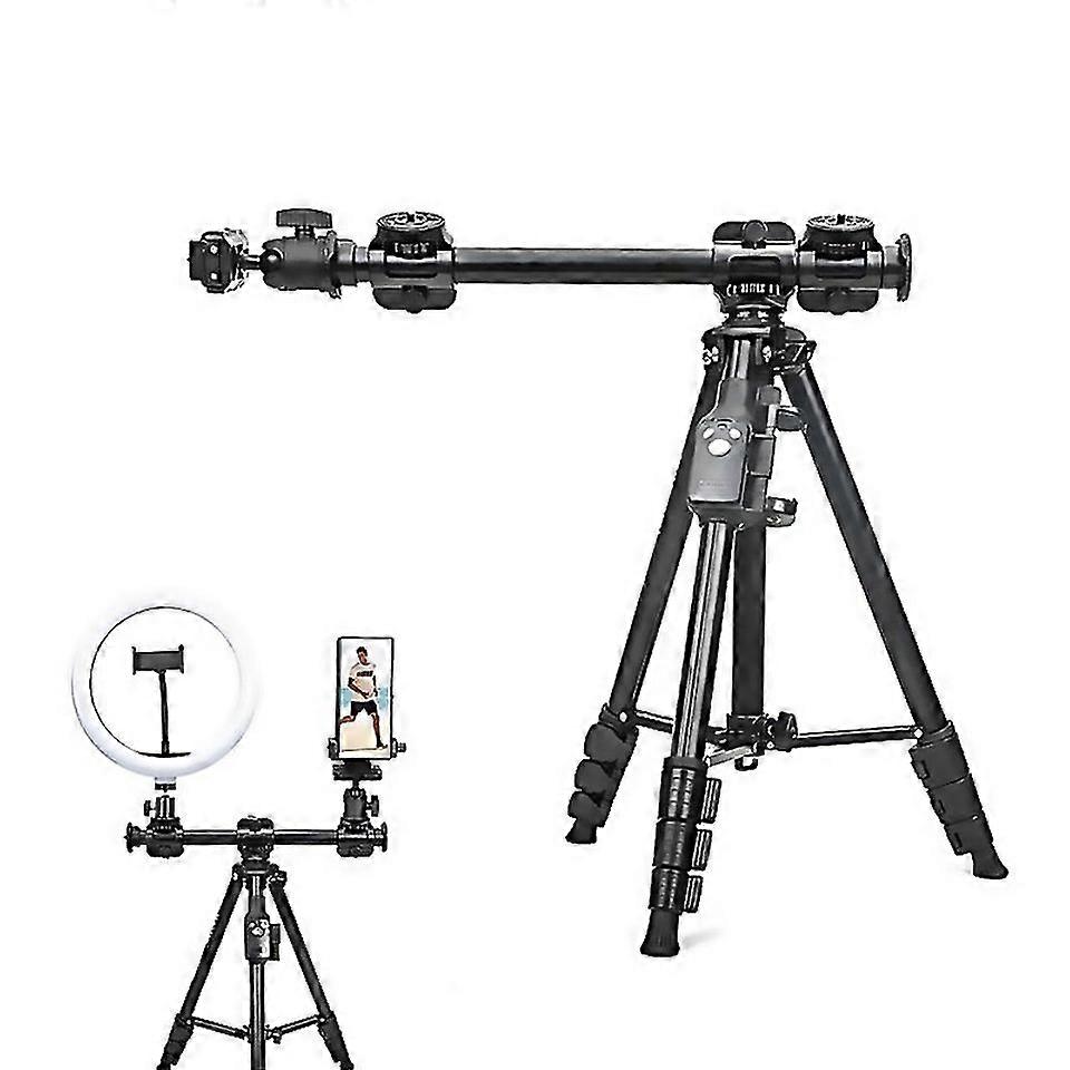 For Yunteng 6109 Camera Overhead Shot Tripod Universal Mobile Phone Live Broadcast Bracket