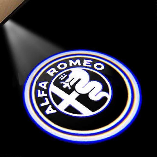 Car Door Lights For Alfa Romeo Tonale 4C 8C Competizione 940 955 952 949 965 Projector Puddle LED Welcome Lights A2