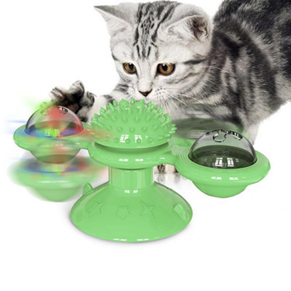 Cat Interactive Cat Toy, Auto Scroll Kitten Toy Green