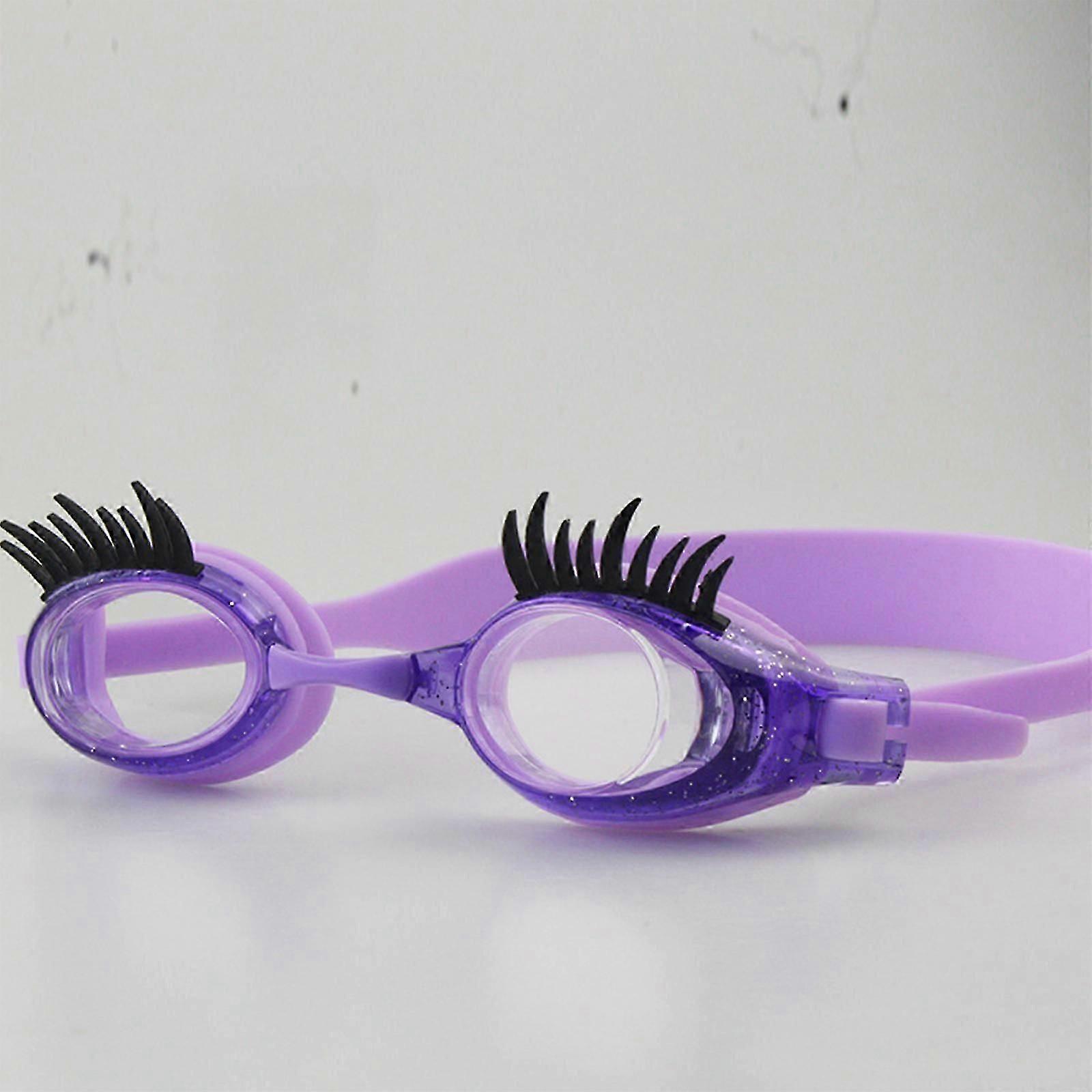 Eyelashes Swim Goggle, Kids Swim Goggles, No Slip Leak Goggles, Anti Fog UV Goggles for Lash Extensions