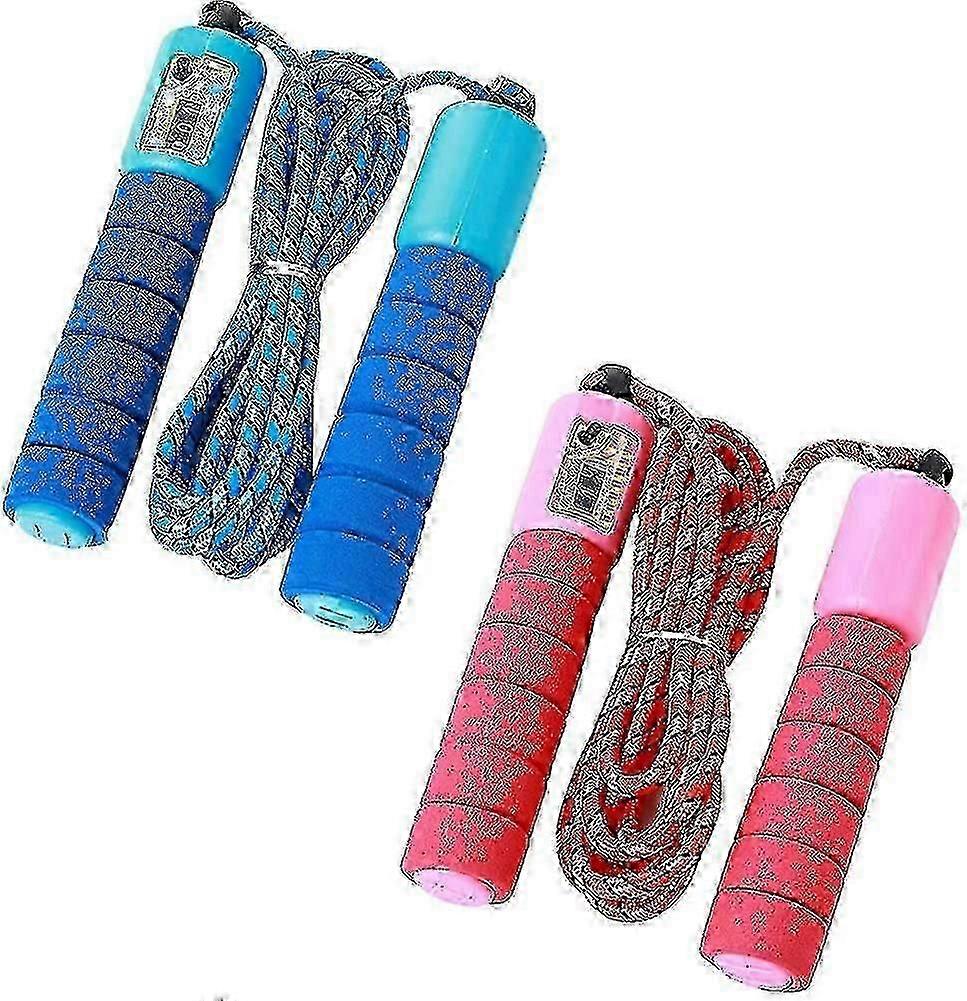 Skipping Rope For Kids, 2-piece Jump Rope With Counter And Comfortable Handles
