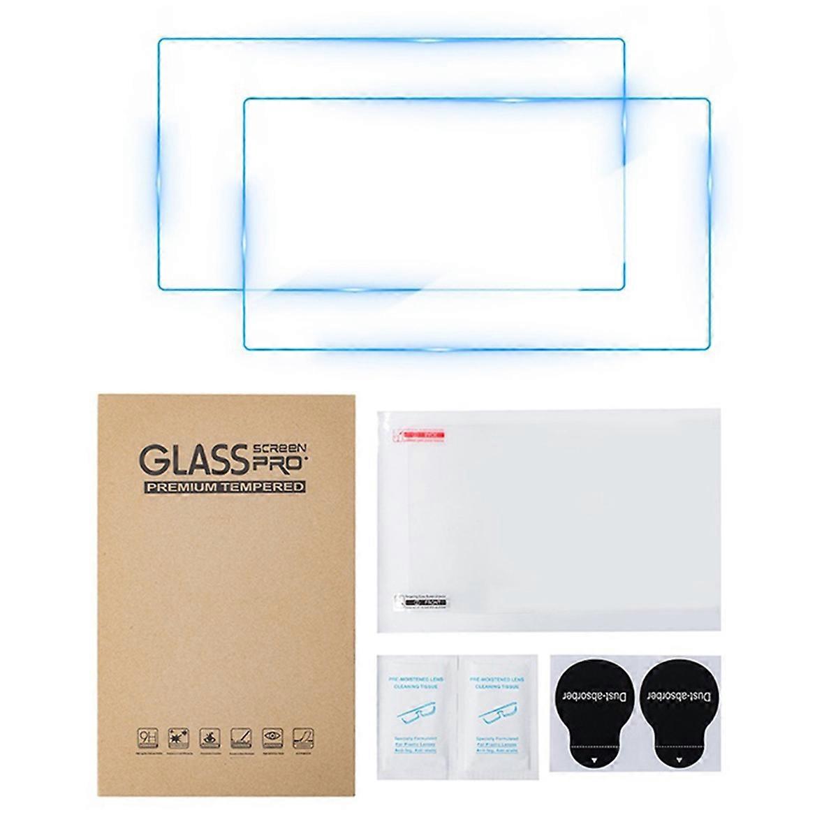 قطعتان من غشاء زجاجي مقوى 9H لجهاز التحكم عن بعد 4 Pro RC Pro 2 عالي الدقة ومضاد للخدش لجهاز التحكم عن بعد RC P