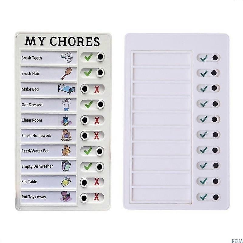 R9UA Daily Routine Chart for Kids Time Management Board 12x20cm Visual ...