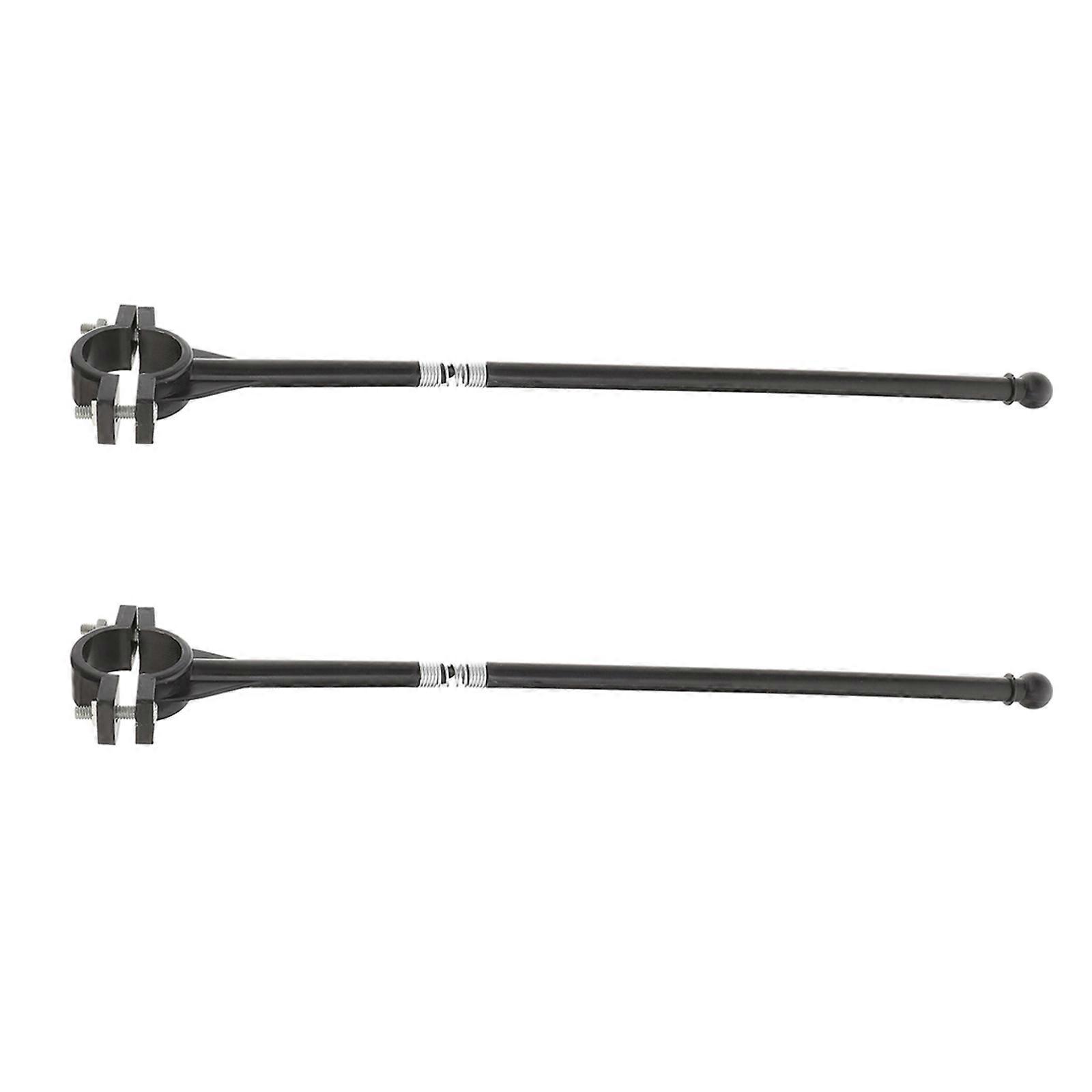 Bicycle Flag Mount Handlebar Flag Pole Durable Design For Outdoor Use Black 28.00X4.50X1.40CM Display Flags 2Pcs