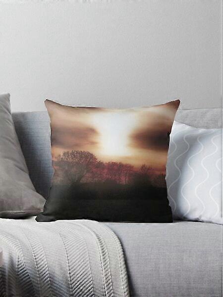 A NEW Sun Setting...Mist Falling Throw Pillow Pillow Covers