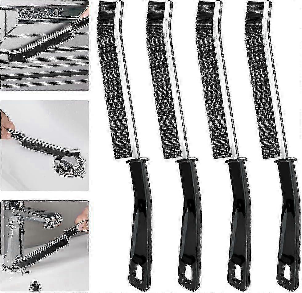 Cleaning brush for tight spaces in bathrooms and kitchens (4 Pack)
