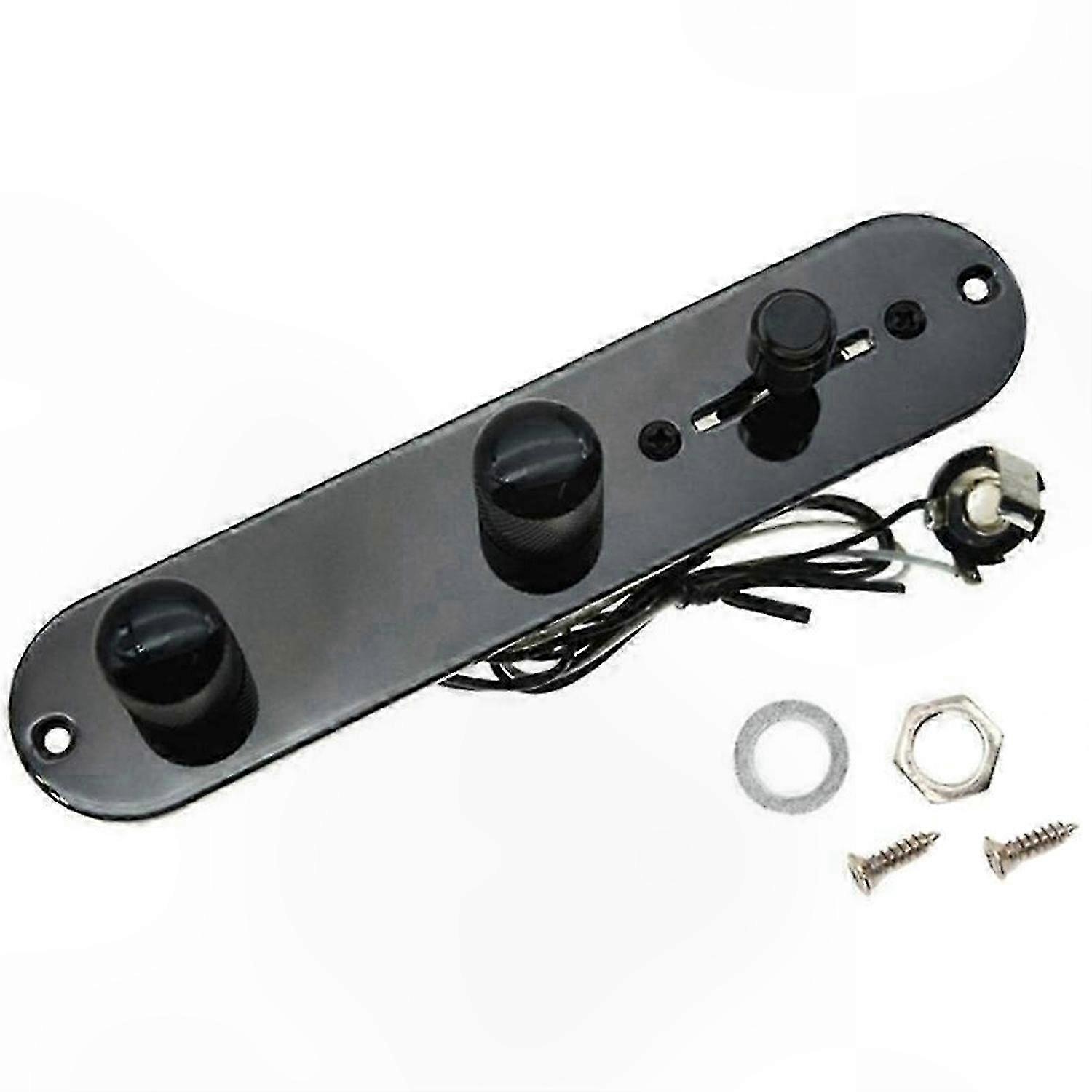 Fender Telecaster 3-Way Switch Control Plate with Socket