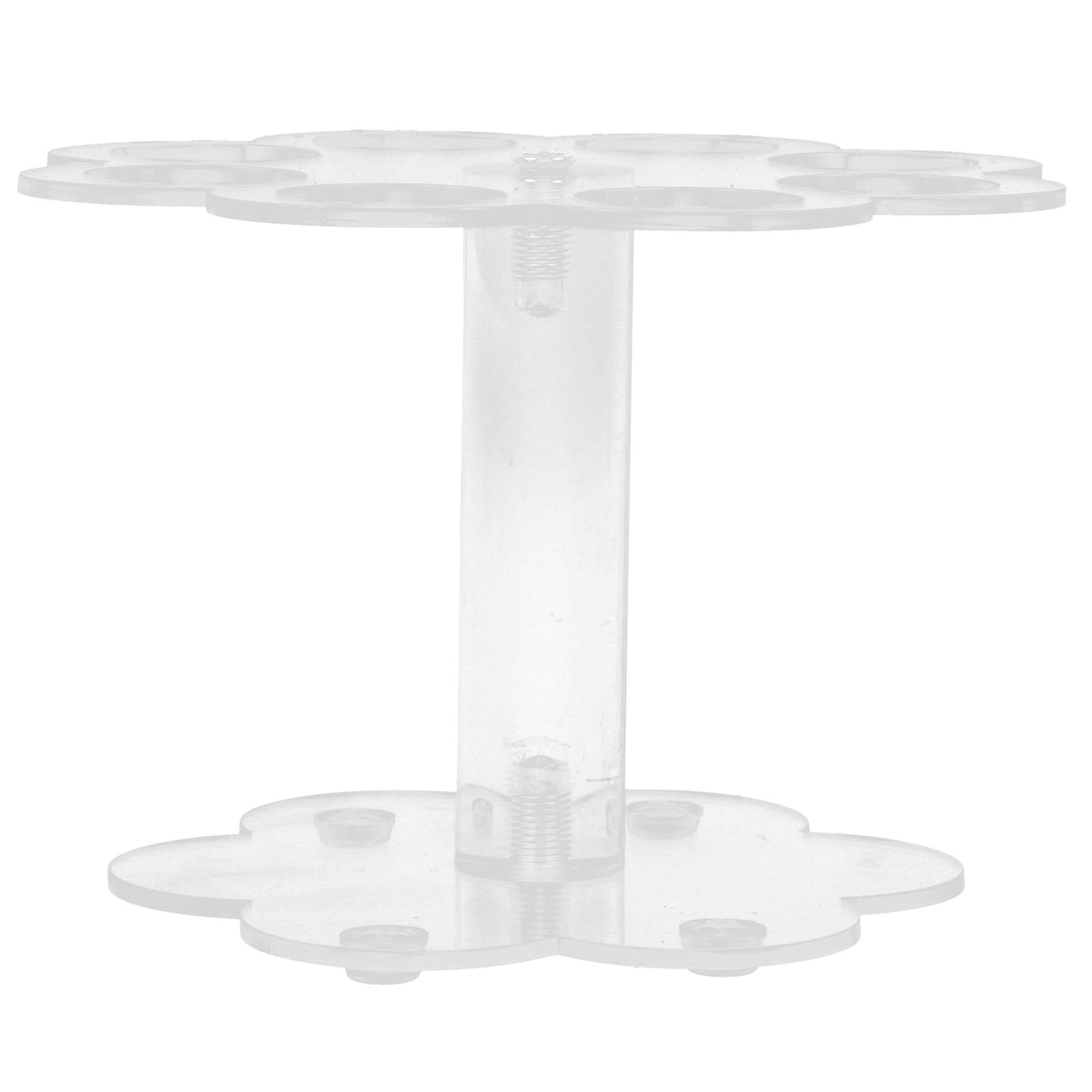 Transparent Ice Cream Cone Holders Stand for 2Pcs Party Display