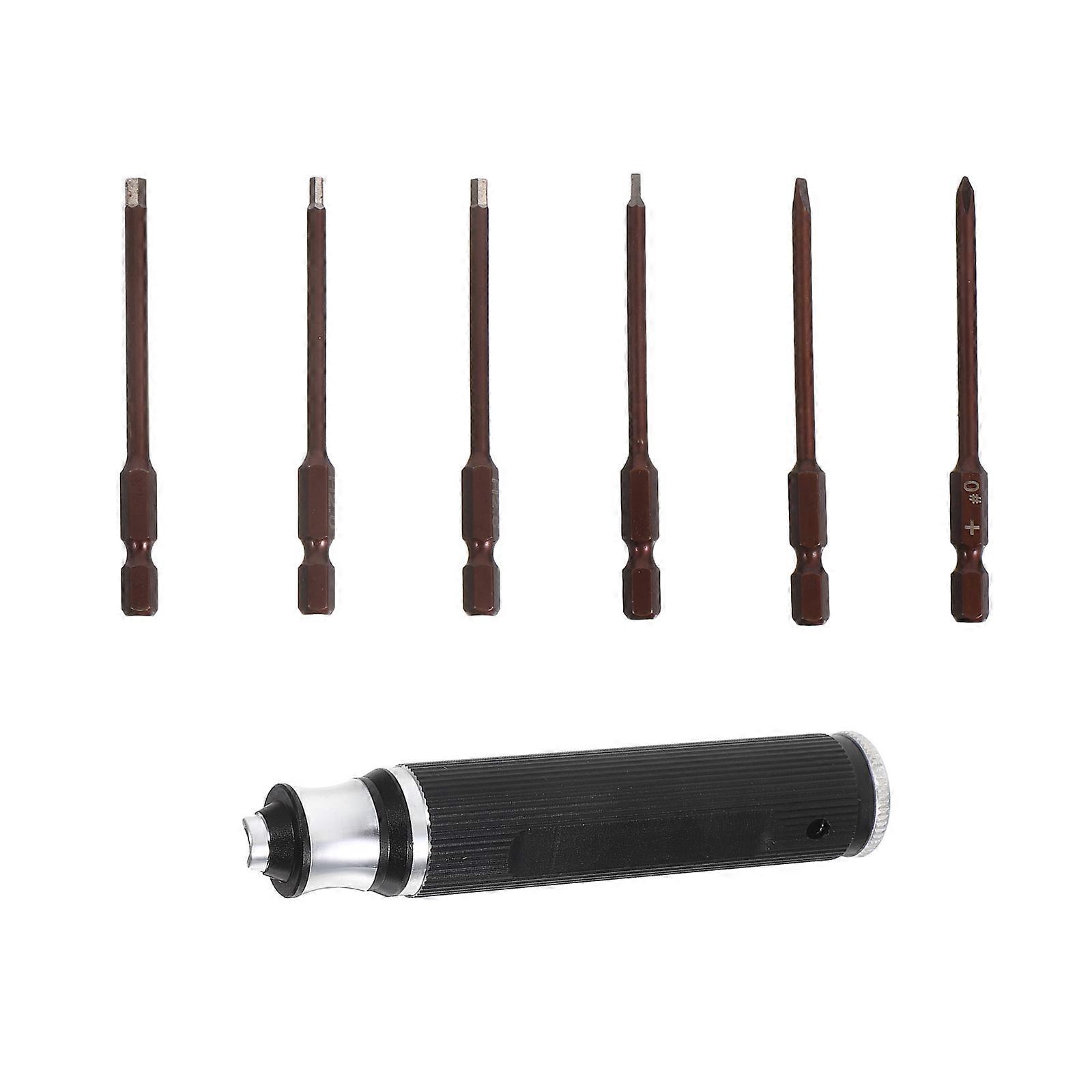 Hobby Model Building Tool Hexagon Screwdriver Kit For DIY Users And Hobbyists Constructed From Metal In Stylish Black Color For Outdoor Use 1Set