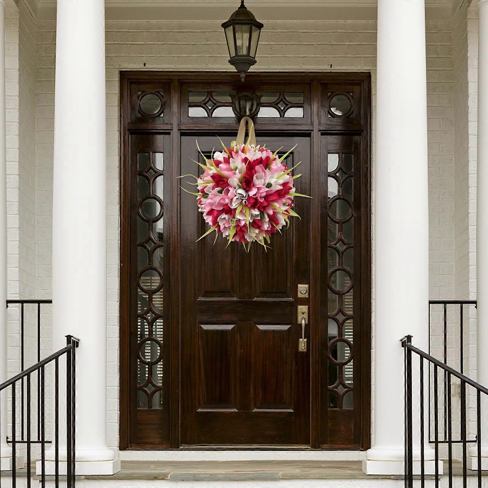 Spring Uropean-style Garland Rattan Flower Ornament Wreath Home Essentials