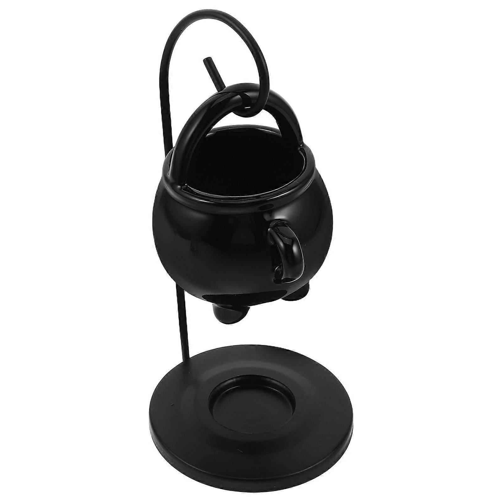 Black Ceramic Wax Melt Burner Cauldron for Essential Oil