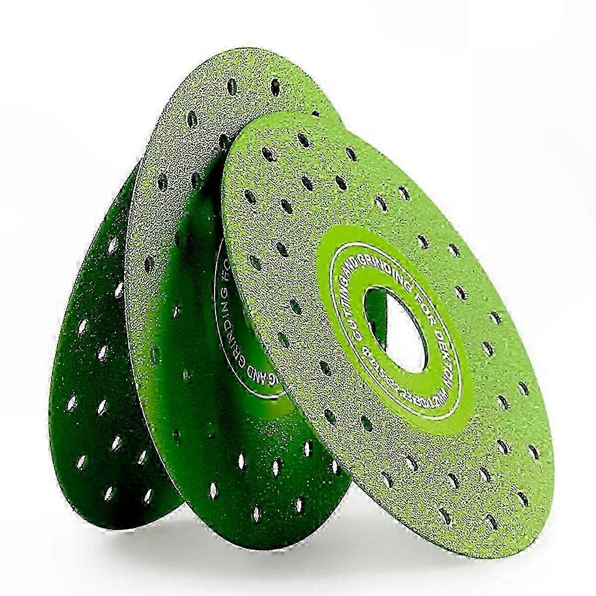 3-Pack 115mm Multi-Pore Flat Abrasive Disc for Porcelain Tile Cutting