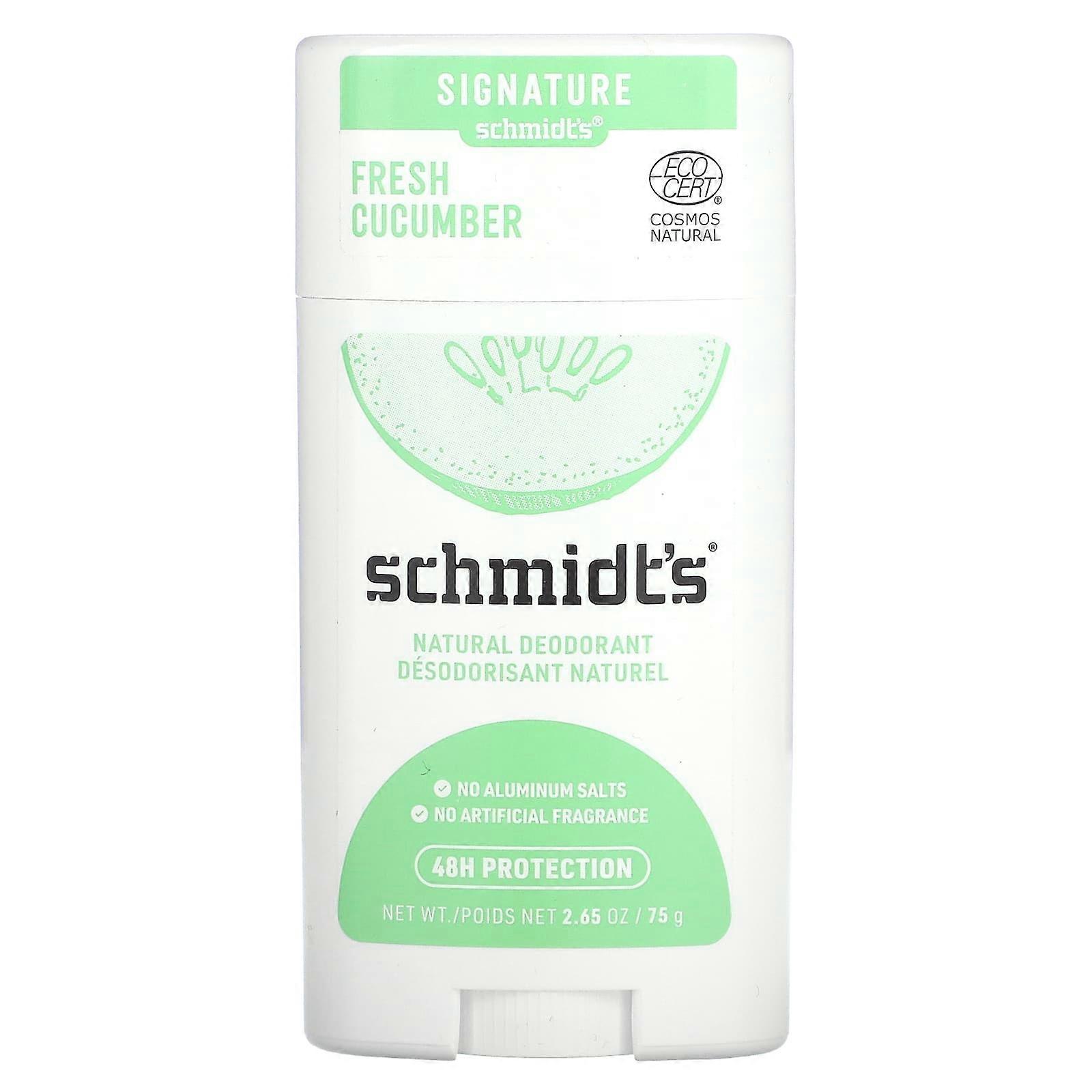 Natural Deodorant, Fresh Cucumber, 2.65 oz (75 g)