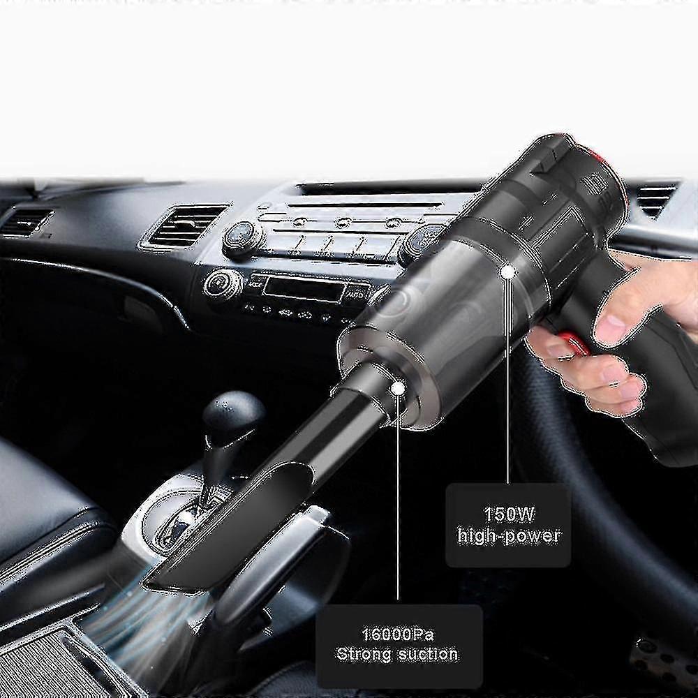 16000Pa 150W ワイヤレス 車用掃除機 ブロー機能付き コードレス 2 in 1 ハンドヘルド オート掃除機 家庭用と車用兼用 ミニ掃除機
