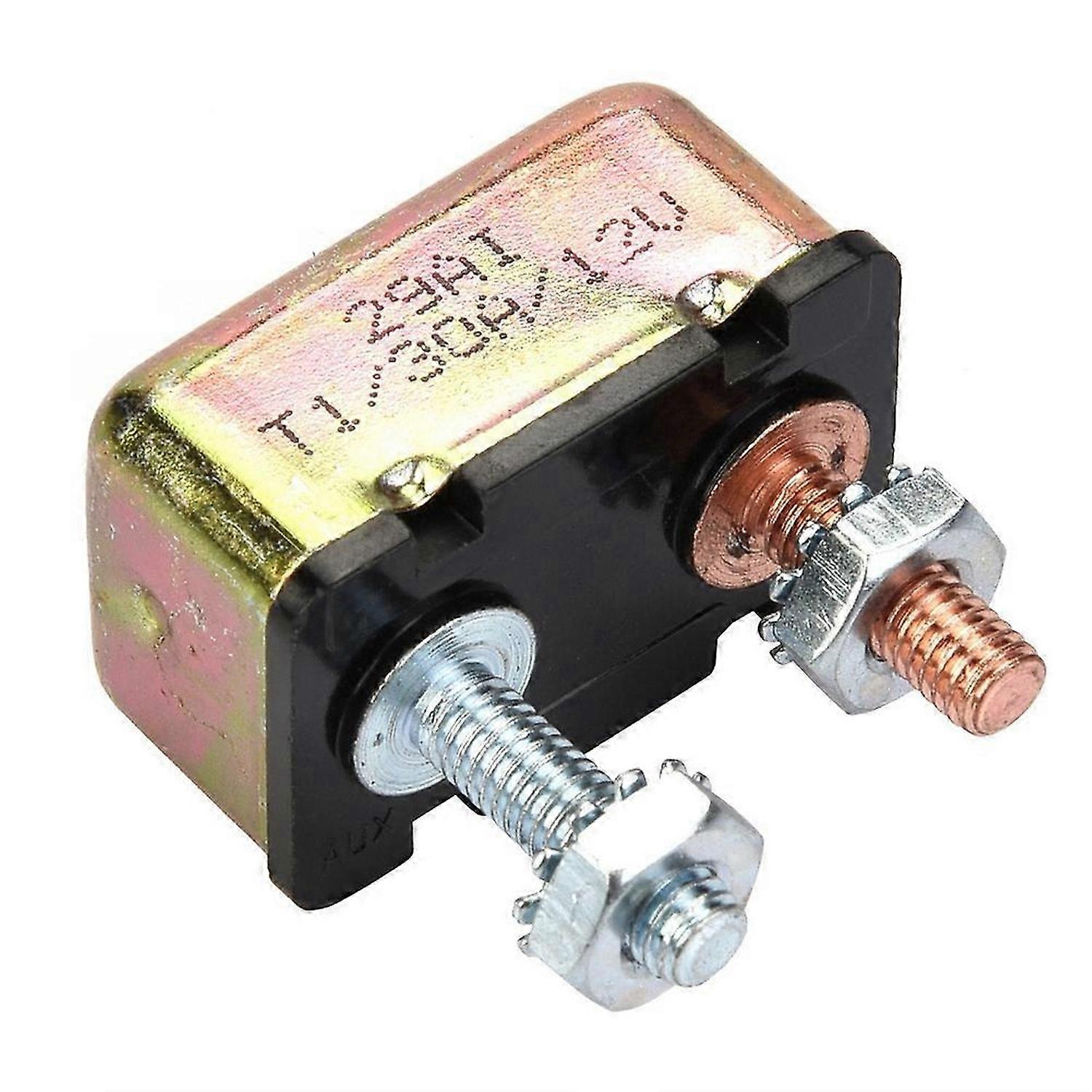 Auto Marine 12/24V Universal Automatic Fuse Reset Circuit Breaker with Metal Cover (30A)