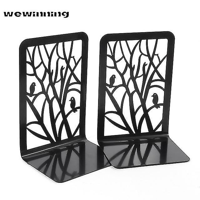 ブックエンドブックスタンドホルダーラックブラックメタルノンスリップブックエンドブラケットヘビーブックエンドオフィスブックストッパー