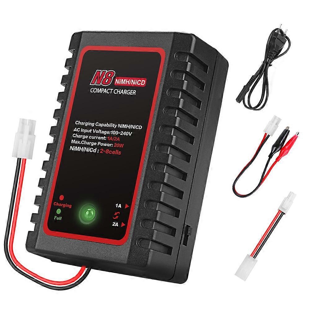 N8 NiMH NiCd Batterijlader RC Batterijlader Model Vliegtuiglader met Mini Tamiya Connector voor