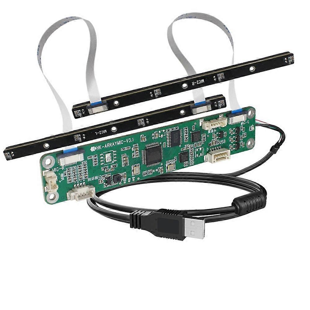 8 Array Directional Microphone Array USB Linear 180-Degree Sound Pickup Suppression