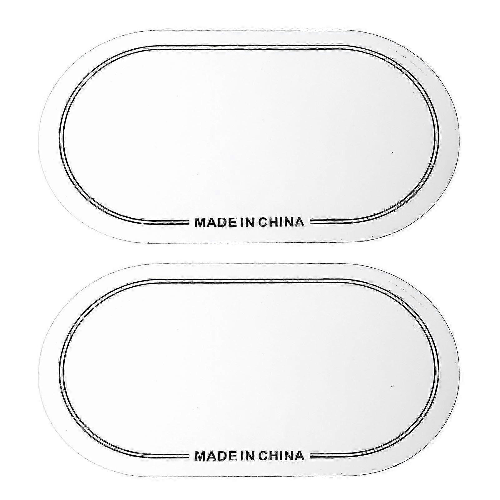 2PCS Drum Head Patch PET Wear Resistant Drumhead Patch Protector for Practice Performance Double Pedal White