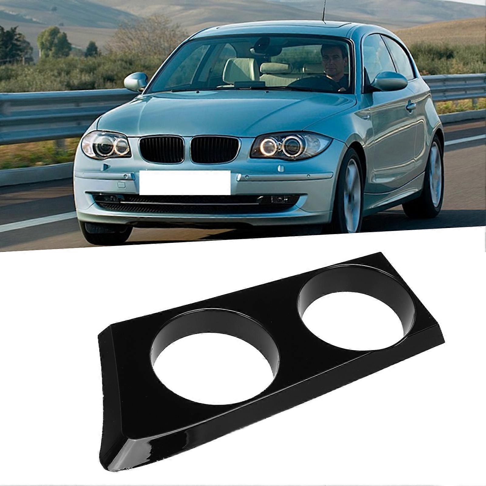 Center Console Cup Holder Bracket Left Driver Side Replacement for E81 E82 E87 E88 1 Series 120i 2004‑2011Glossy Black 