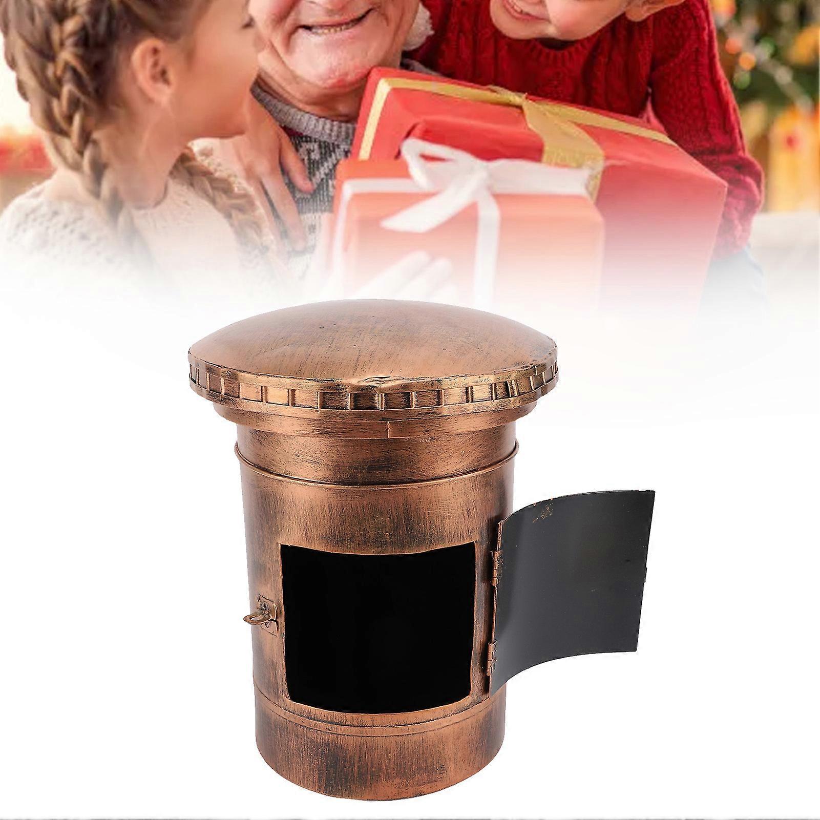 Retro Mailbox Savings Jar Tin Craft Vintage Piggy Bank Practical Home Decor Desktop Ornament for Home 