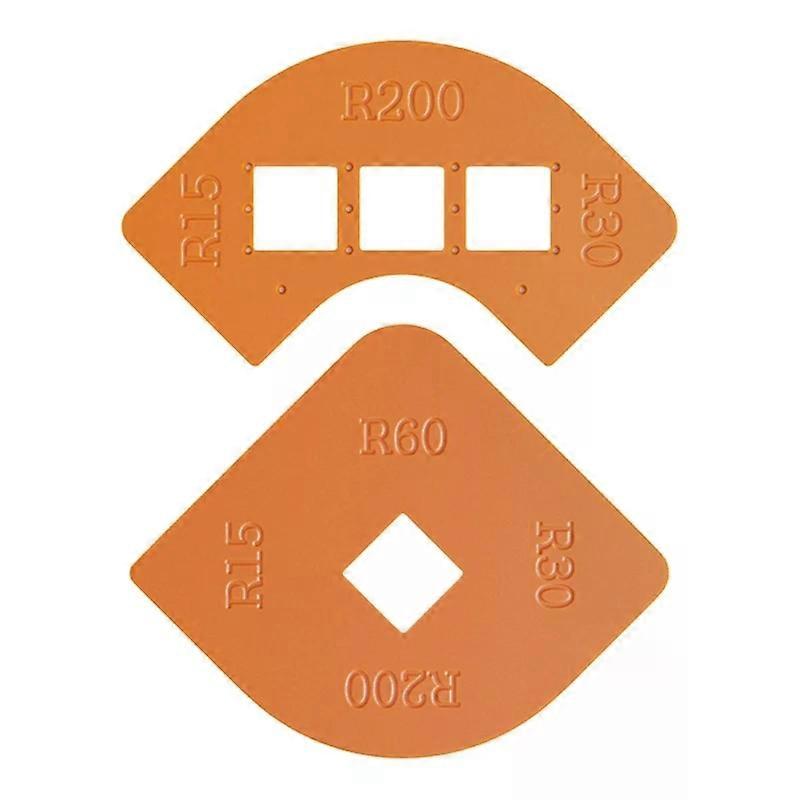 Woodworking Router Corner Radius Excircle Templates Jig Routing Corners Milling Tool