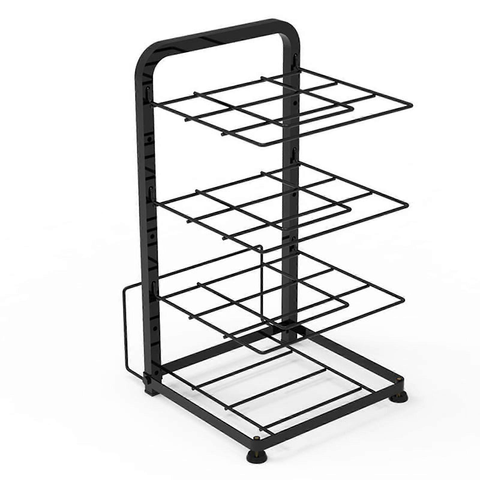 Kitchen Shelf Adjustable Floor Height Carbon Steel Food Storage