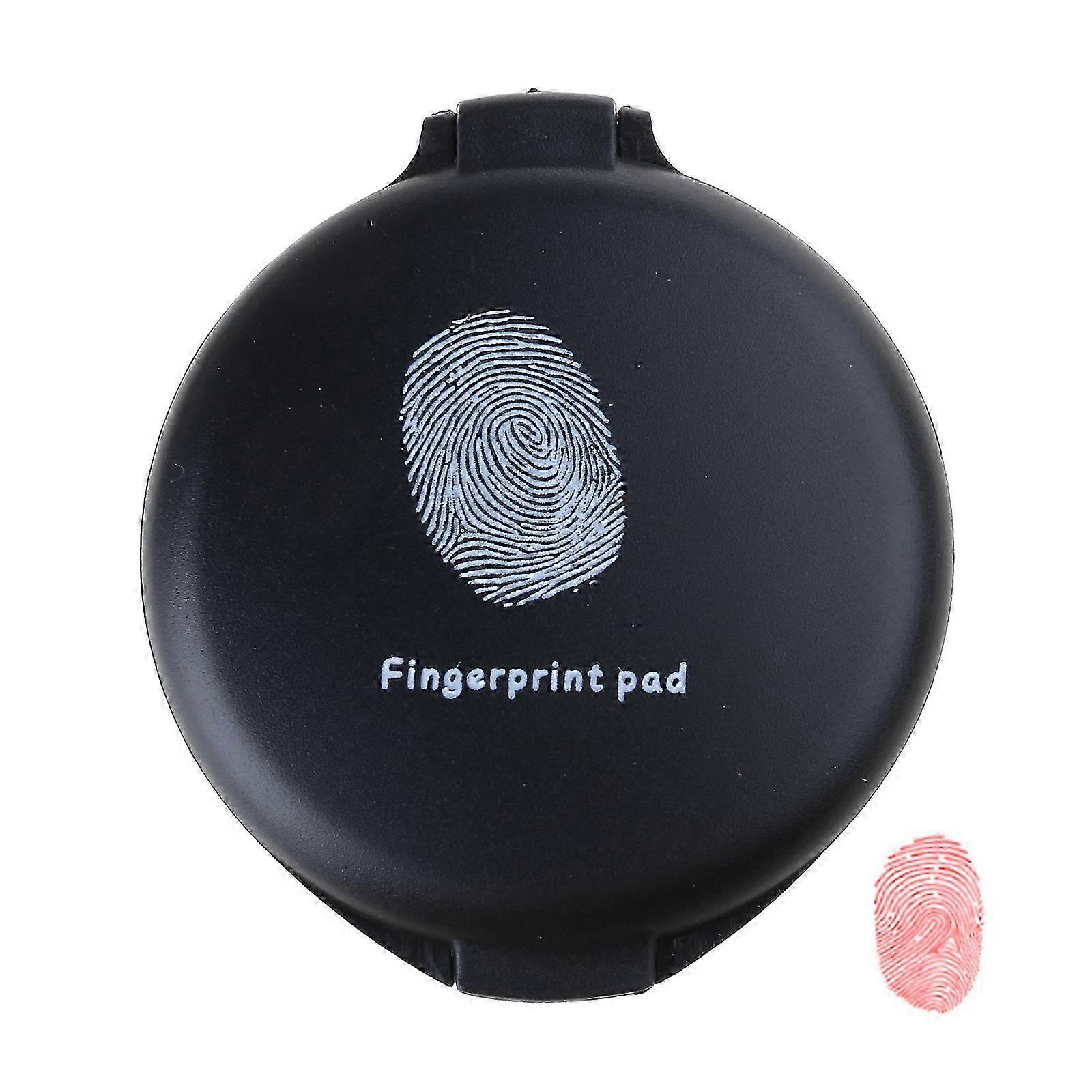 Thumb print ink pad for law enforcement, fingerprint stamp pad red