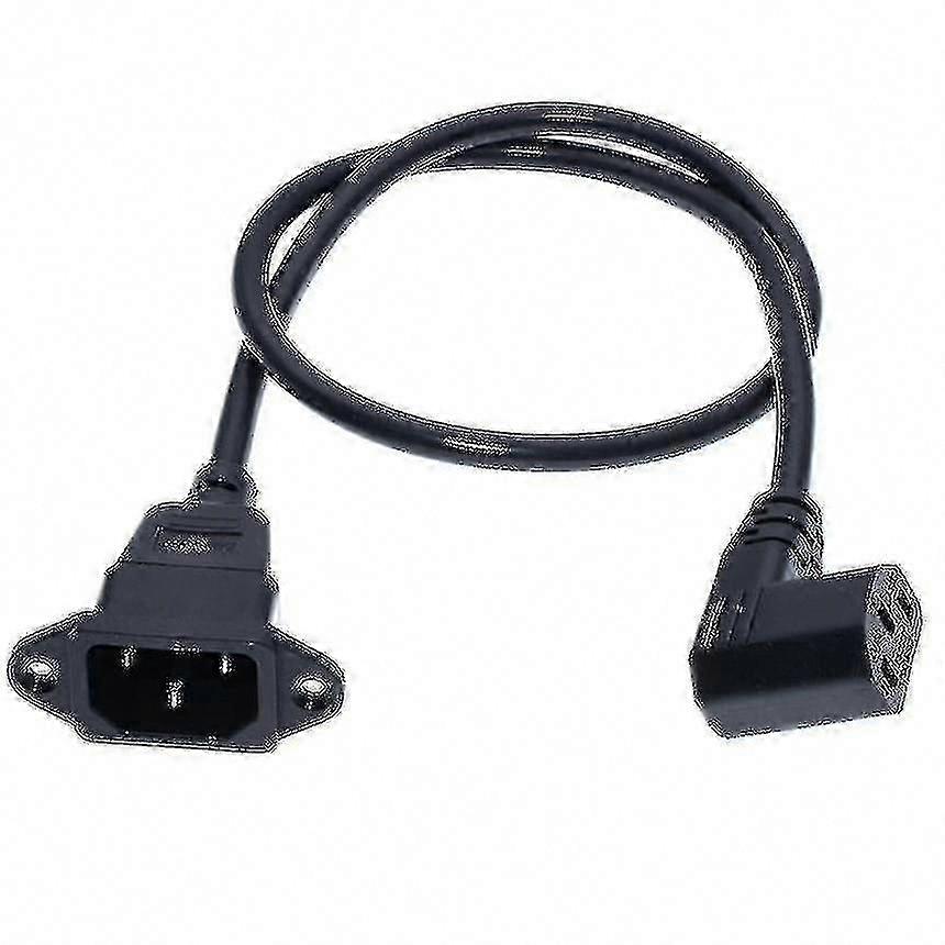 IEC320 C14 to C13 Extension Cord with Screw Holes, Short Length