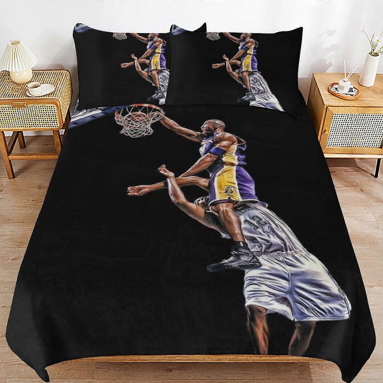 w406 Kobe Bryant Fast Dry Sleep System Soft Comfort Stitch Closure Layered Fabric Duvet Cover Sets Choice m406