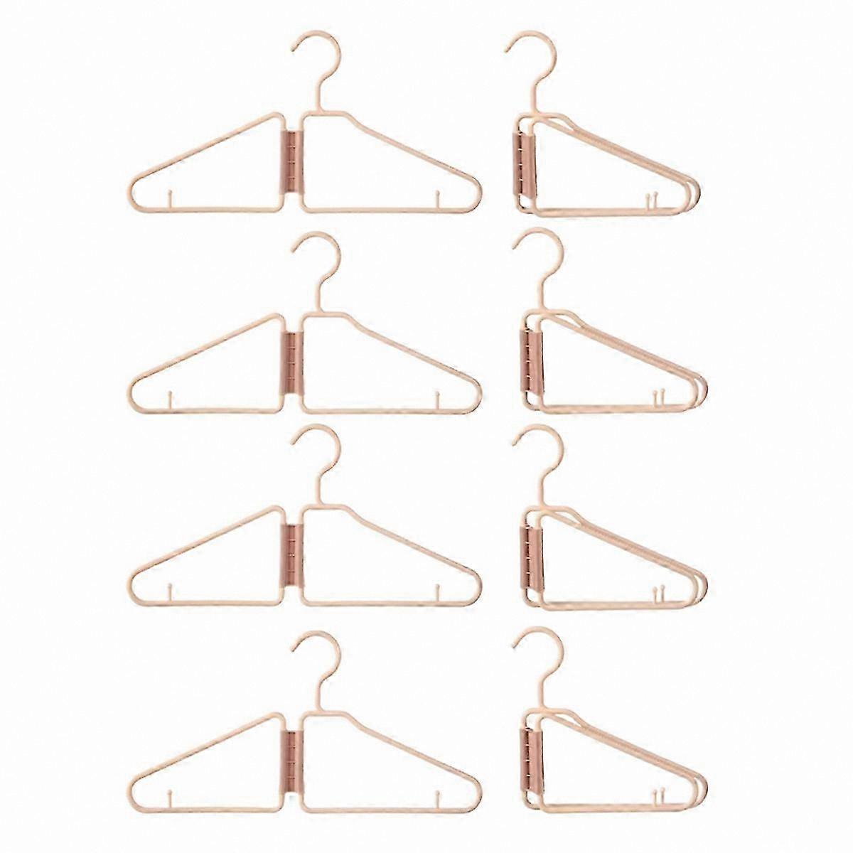 8-Pack Foldable Hangers for Space-Saving Closet Organization
